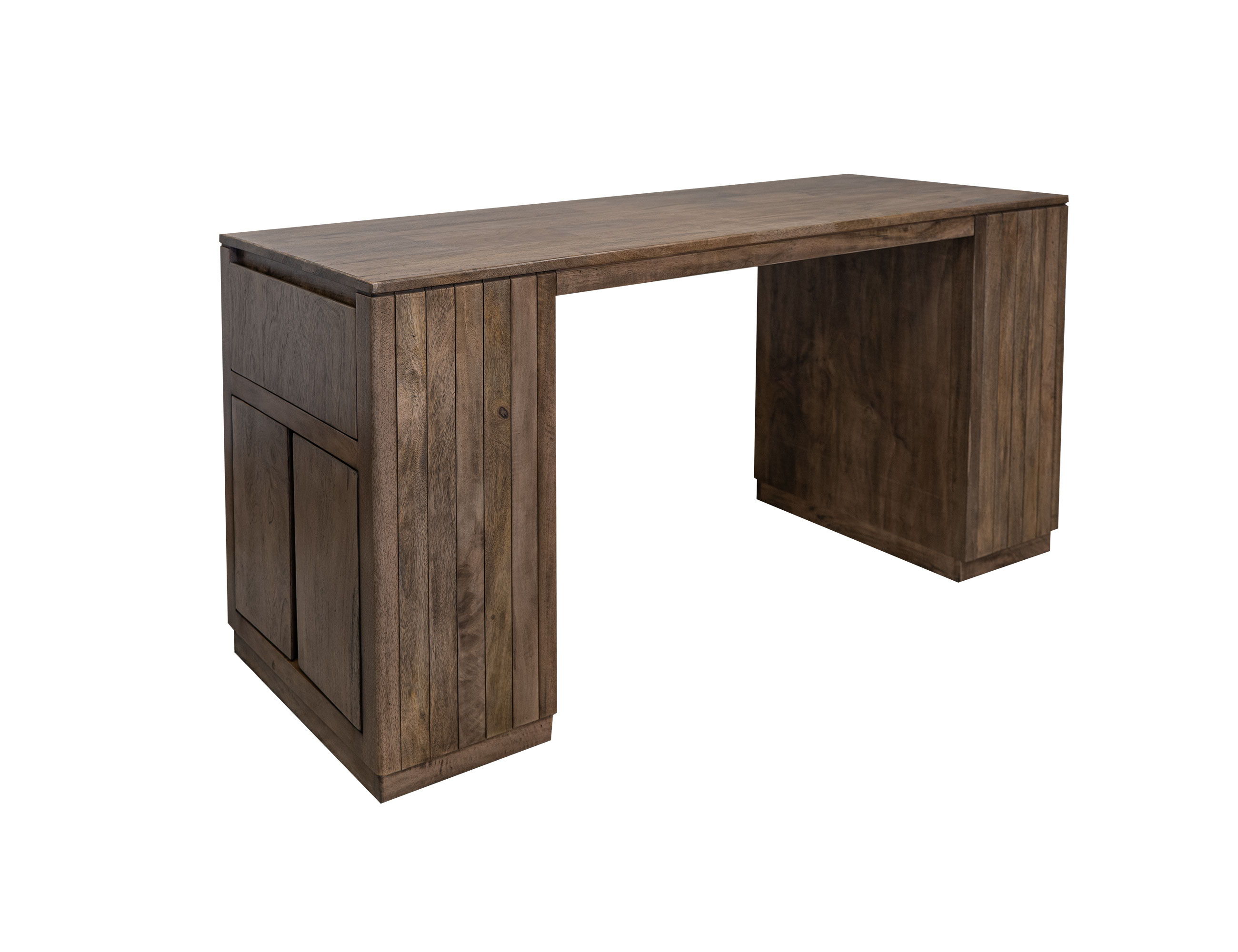 International Furniture Direct Mezquite - 2 Drawer 4 Door Kitchen Island - Mezquite Brown