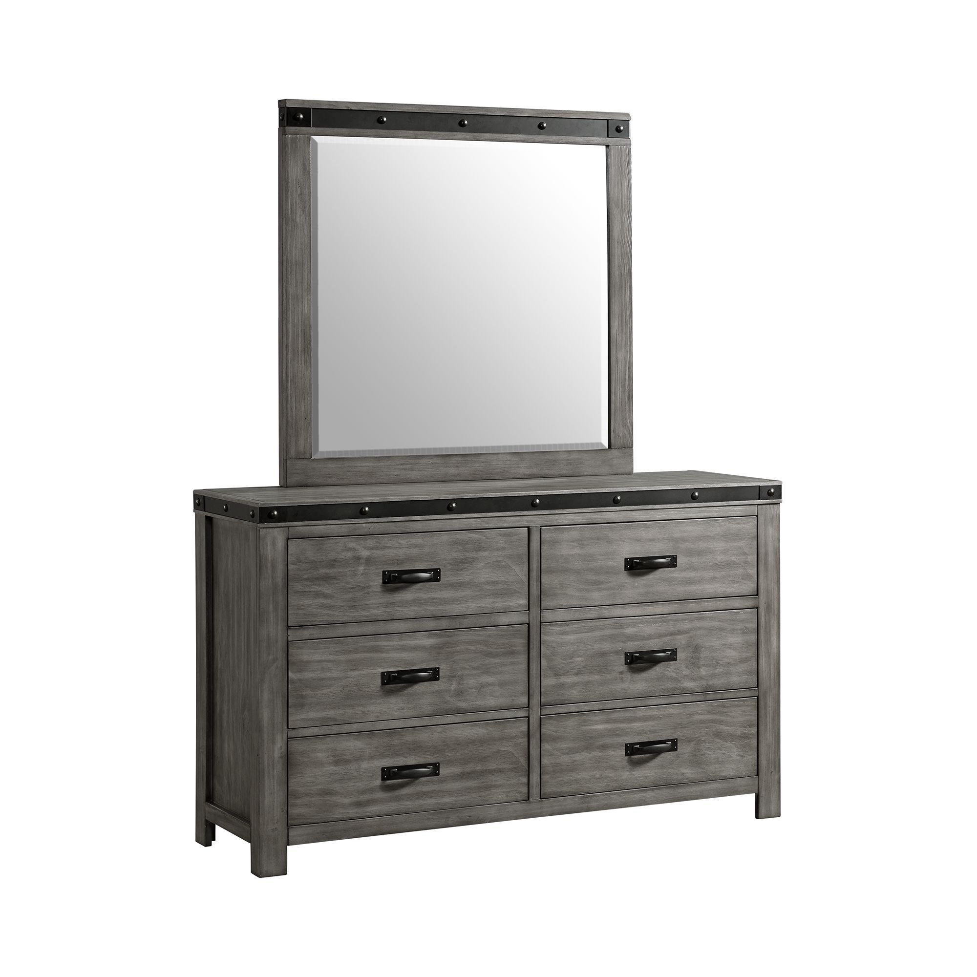 Youth 6 Drawer Dresser & Mirror Set