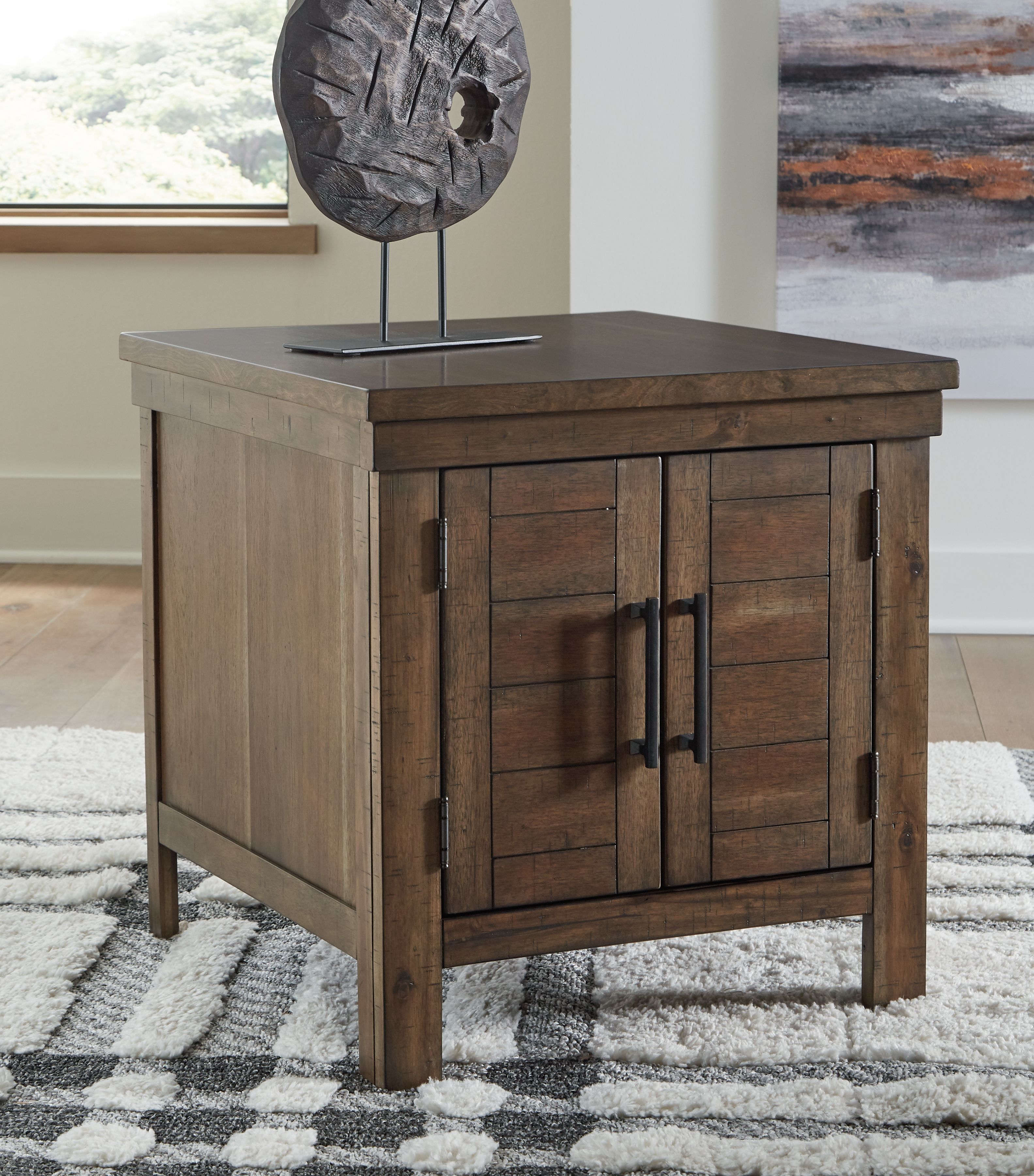 Ashley Furniture Moriville - Rectangular End Table - Grayish Brown - Image 2