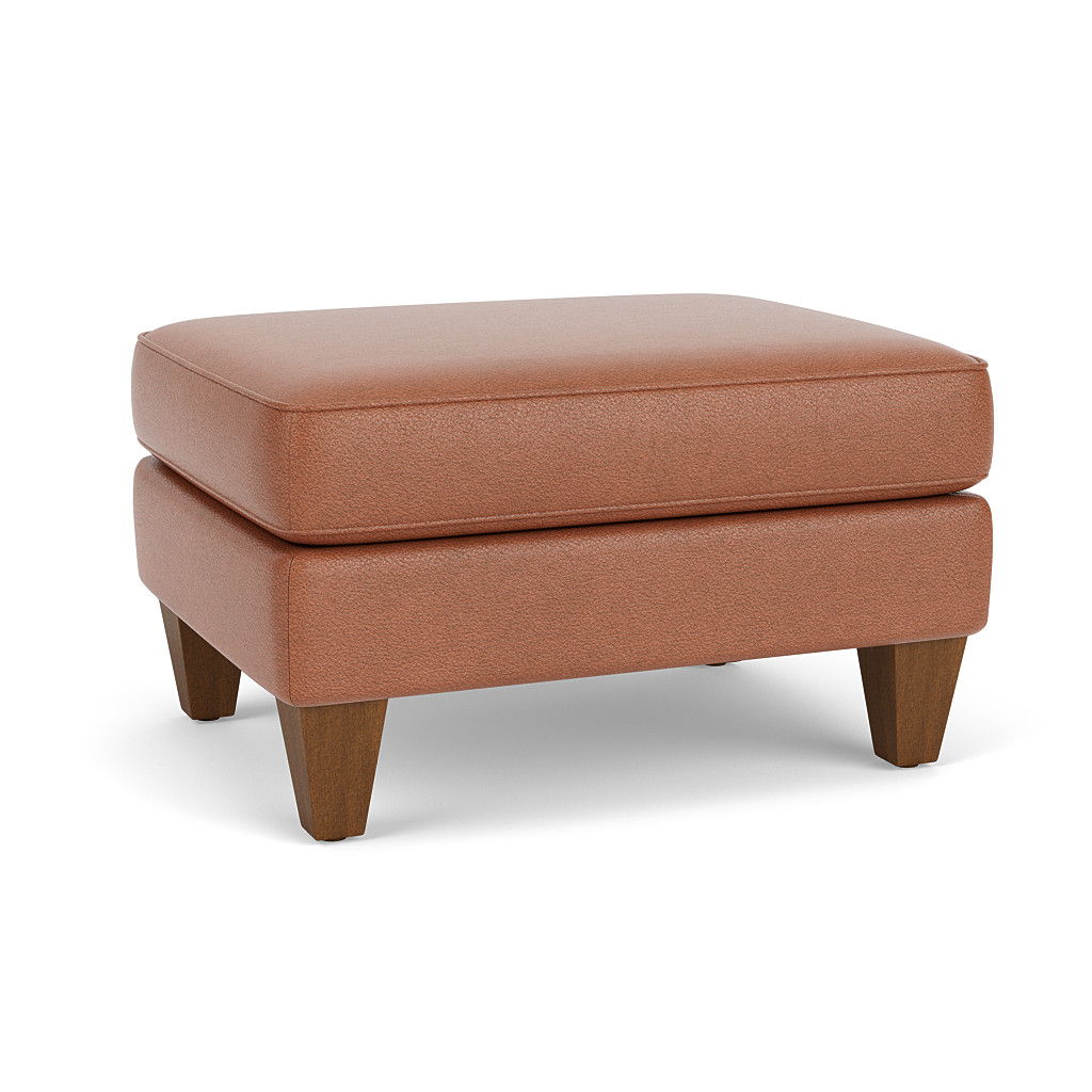 Westside - Leather Ottoman, dark brown, view 3