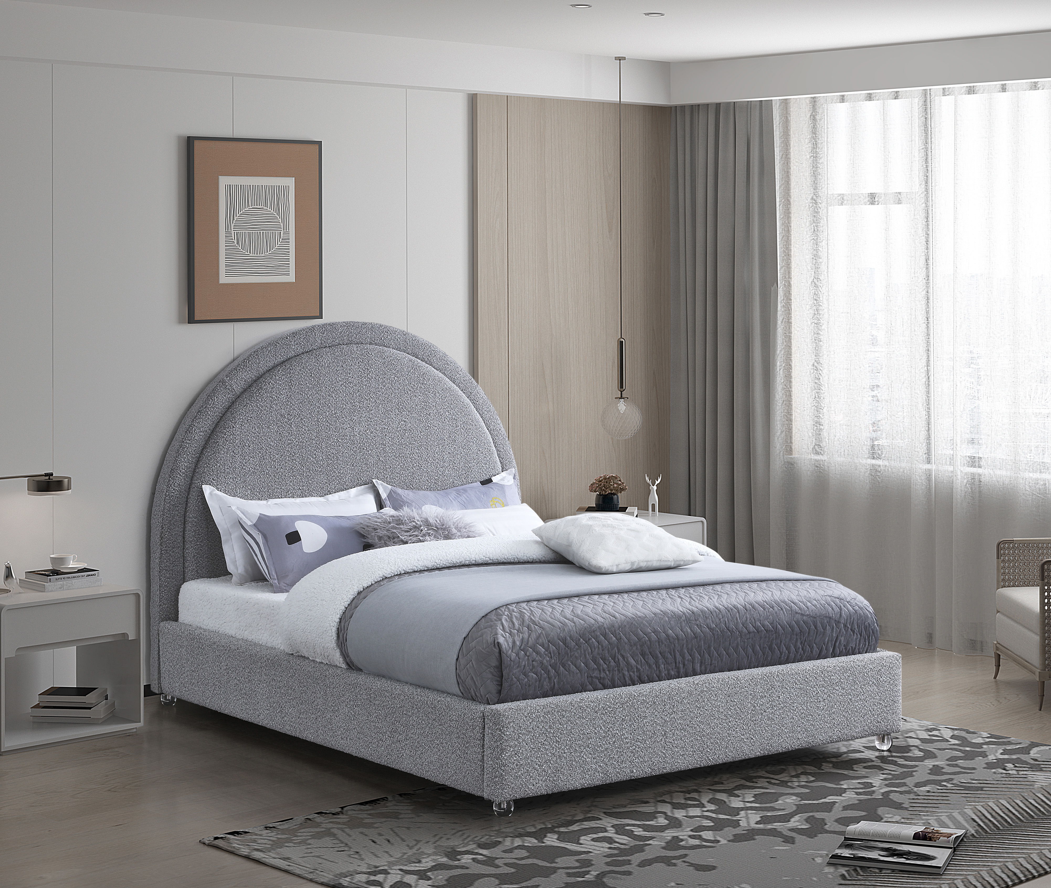 Milo - Queen Bed - Gray
