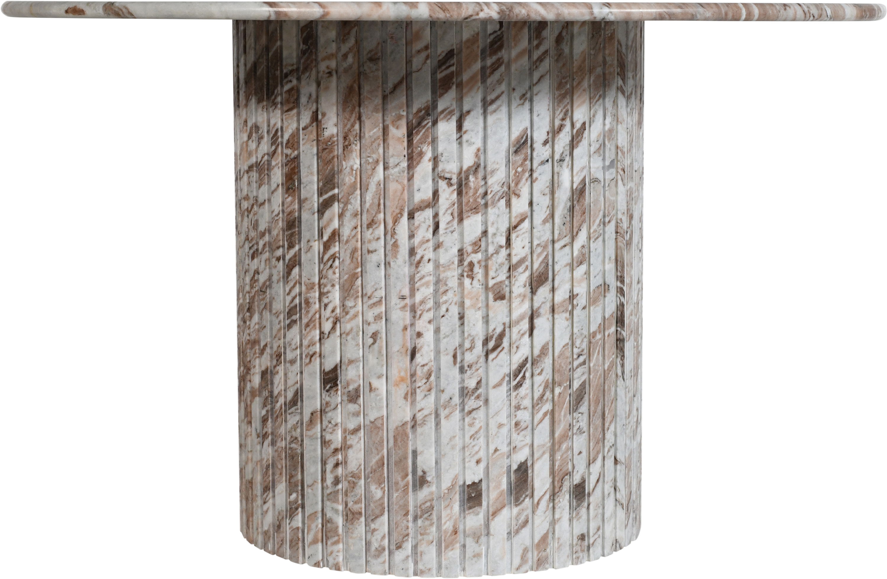Genoa - Marble 48" Dining Table - Brown