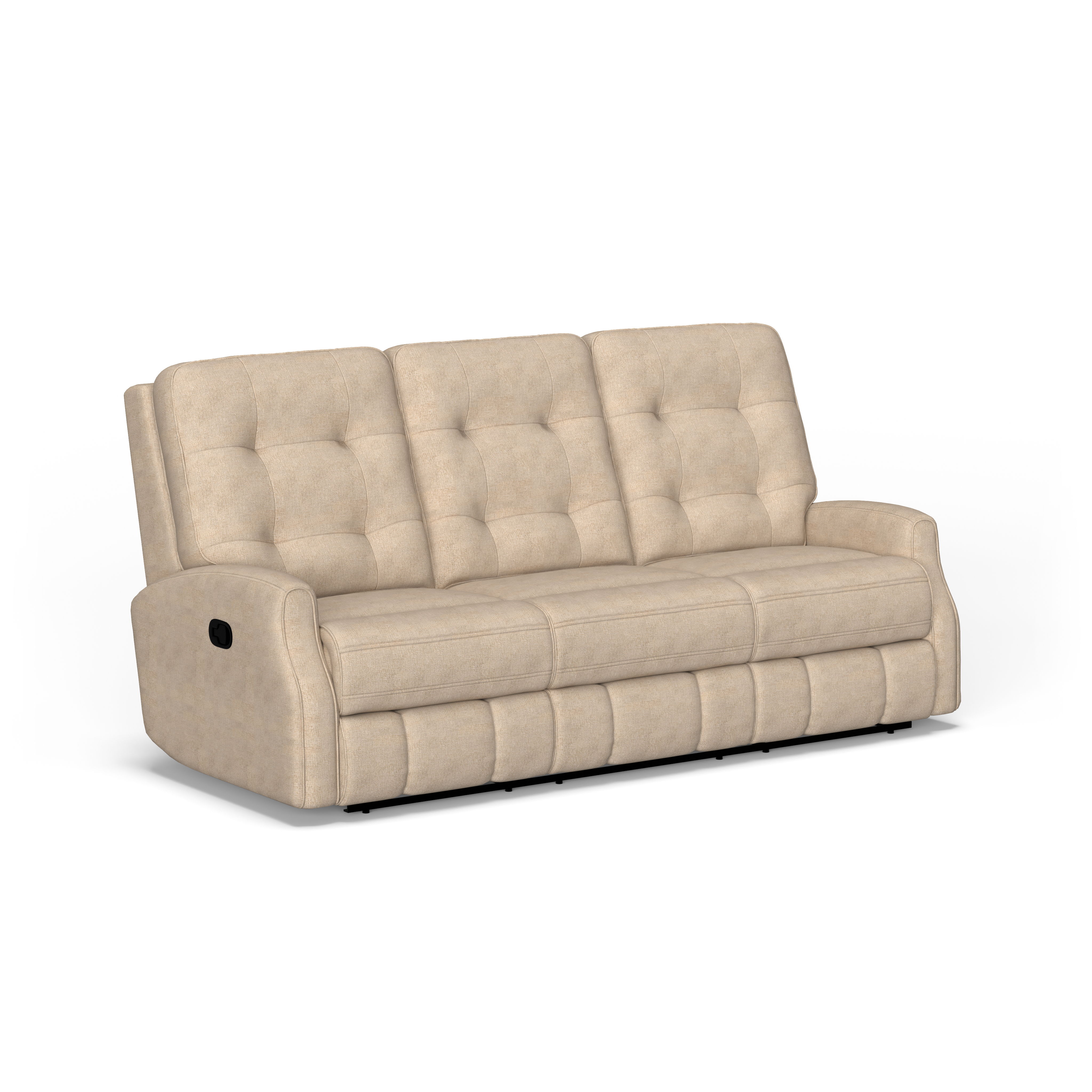 Devon - Transitional Fabric Reclining Sofa, beige