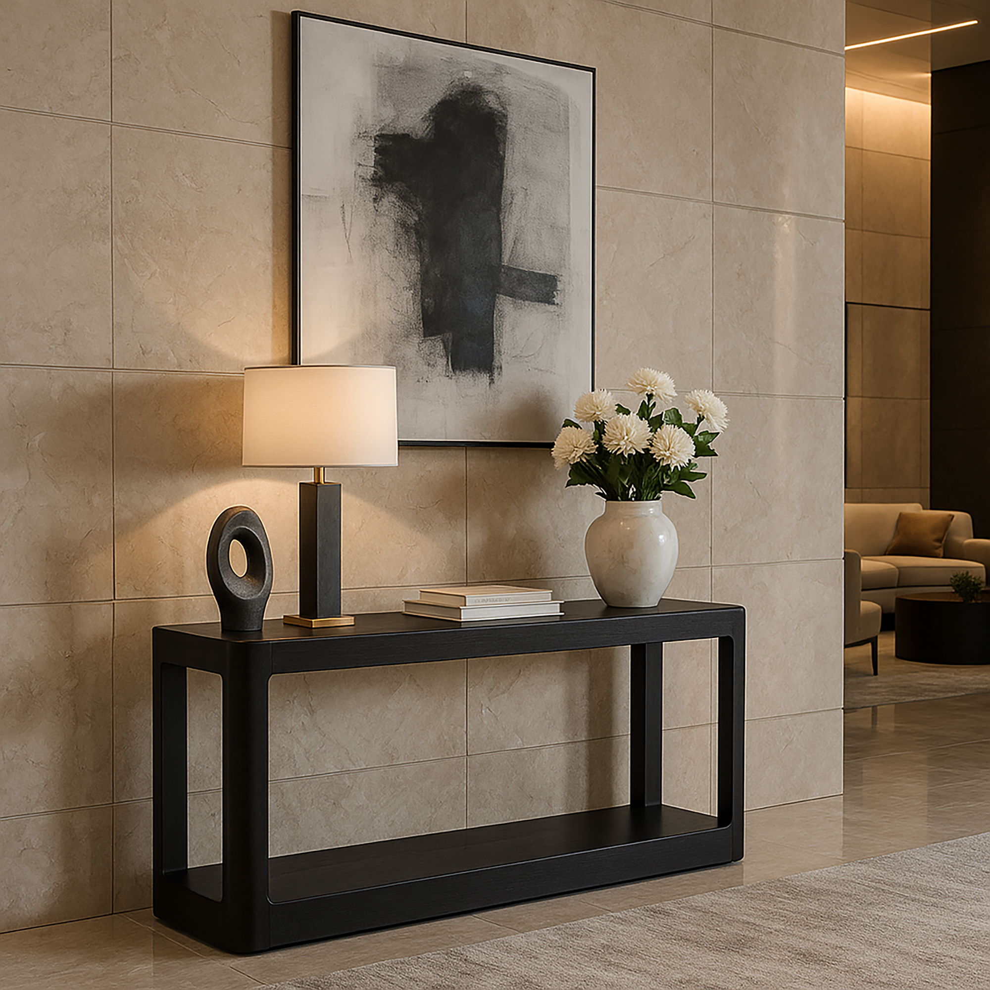 Reeves - Console Table - Black