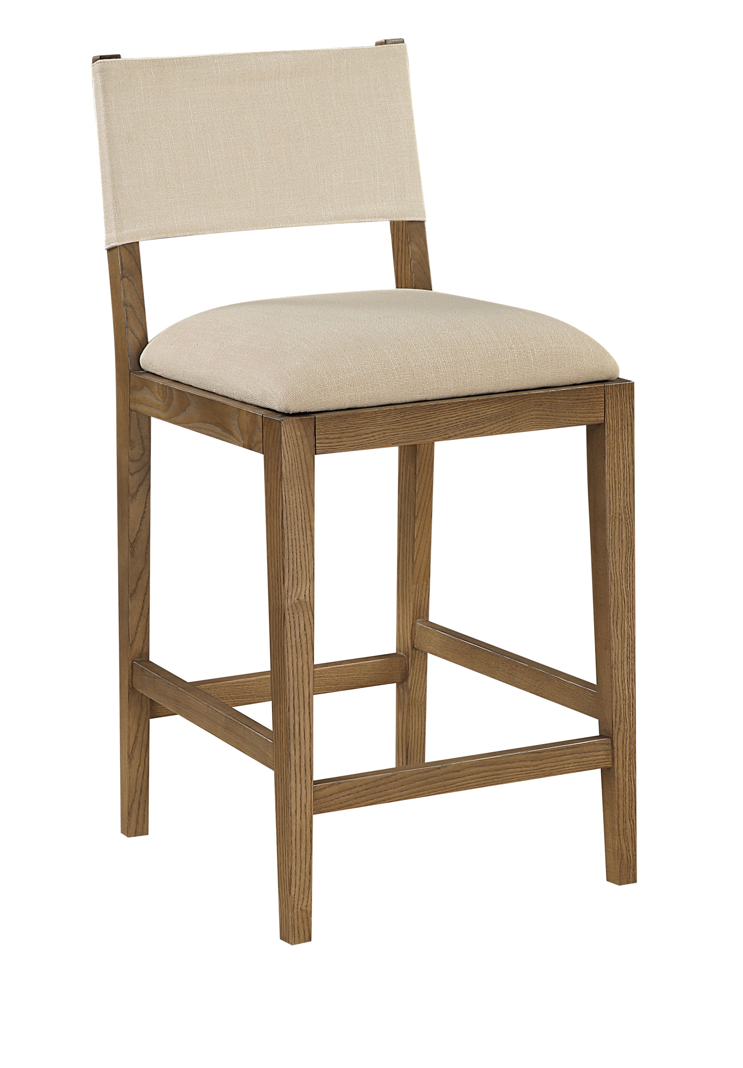 Avon - Linen Textured Performance Fabric Counter Stool - Beige
