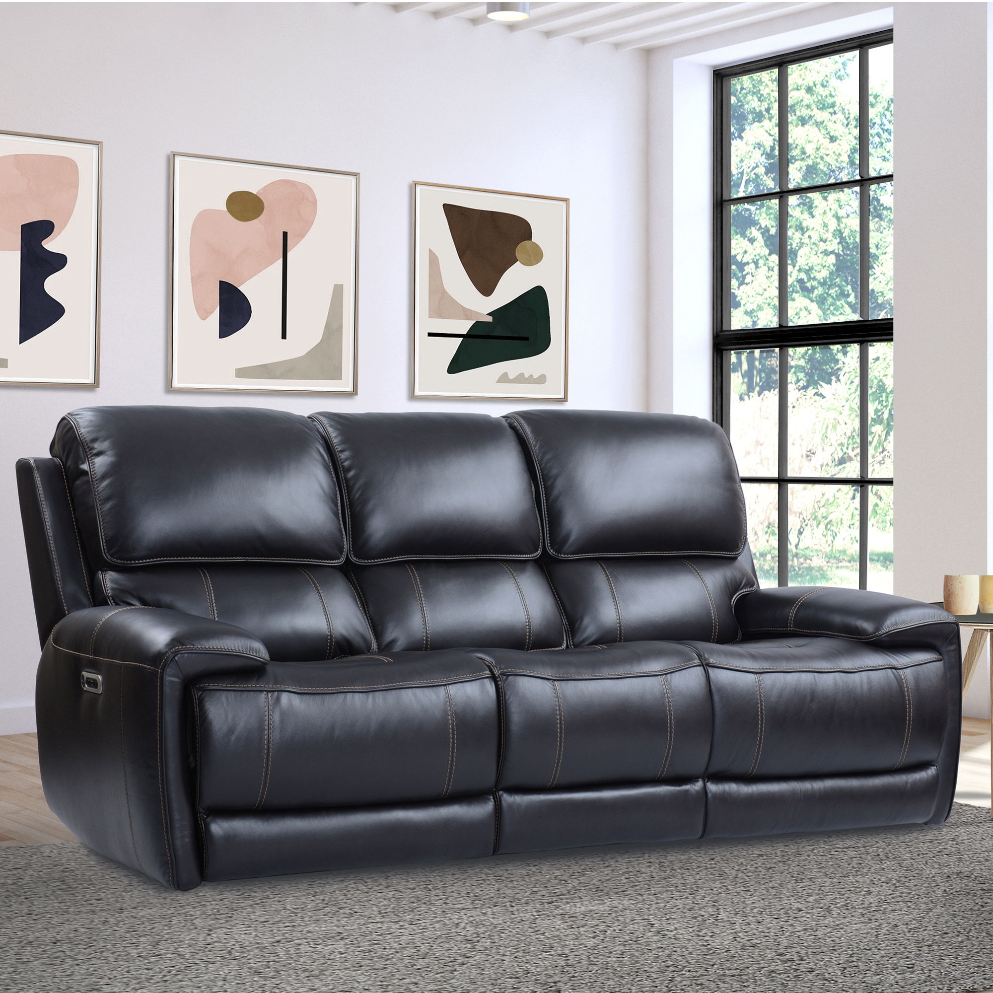 Parker House Empire - Power Sofa - Verona Blackberry