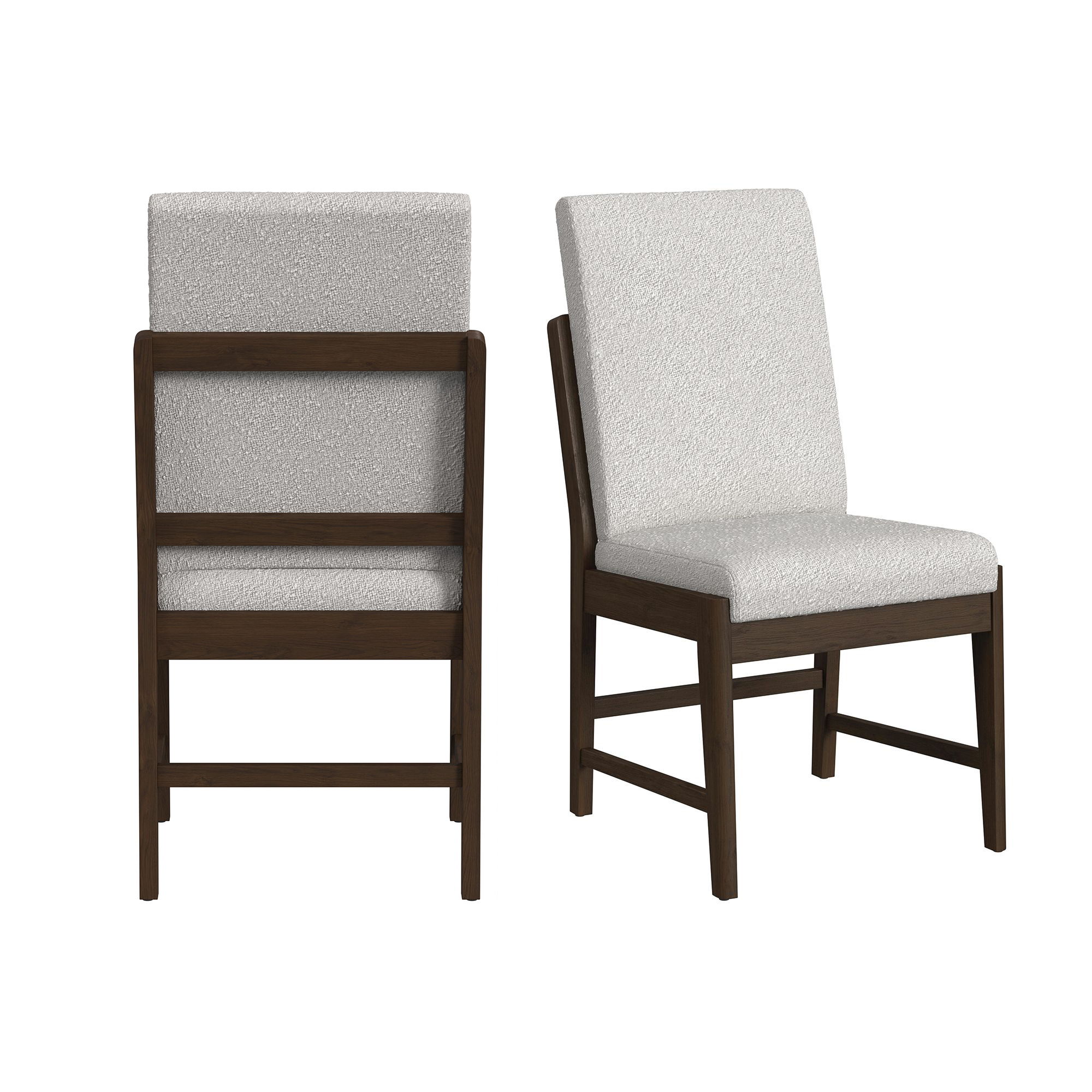 Dining Side Chair With Boucle Fabric (Set of 2)