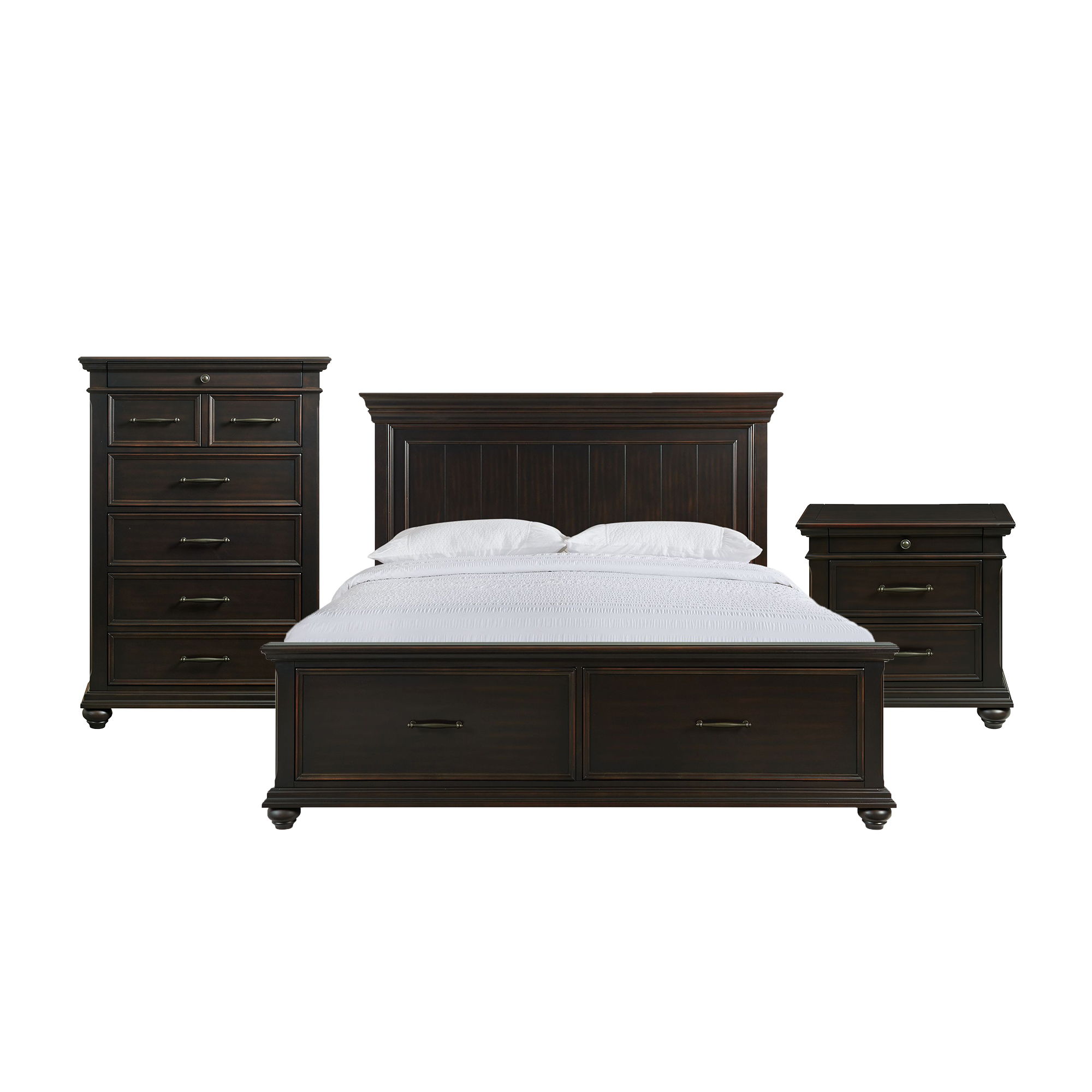 King · 3 Pc · Bedroom Set