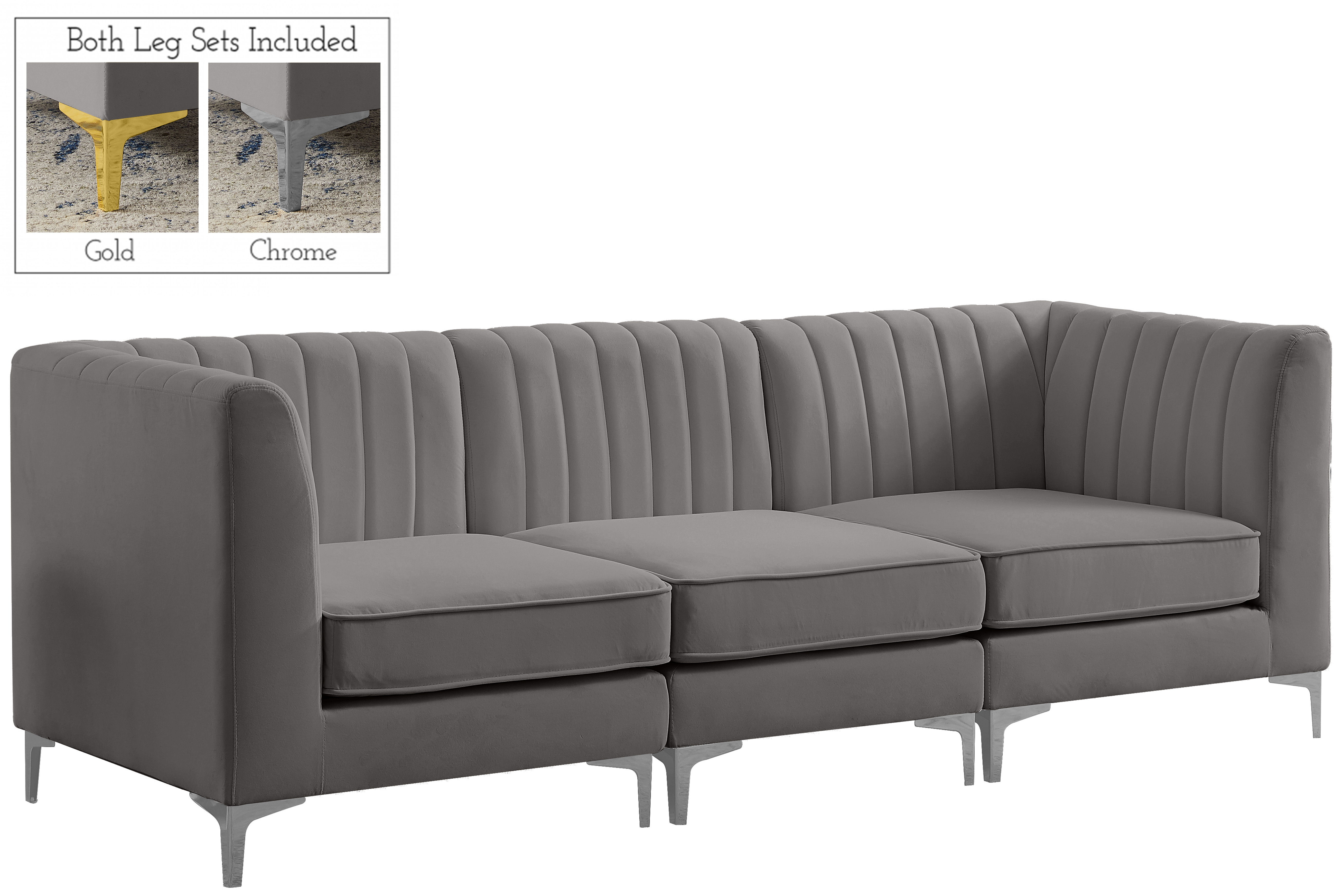Alina - 3 Piece Modular Sectional - Gray