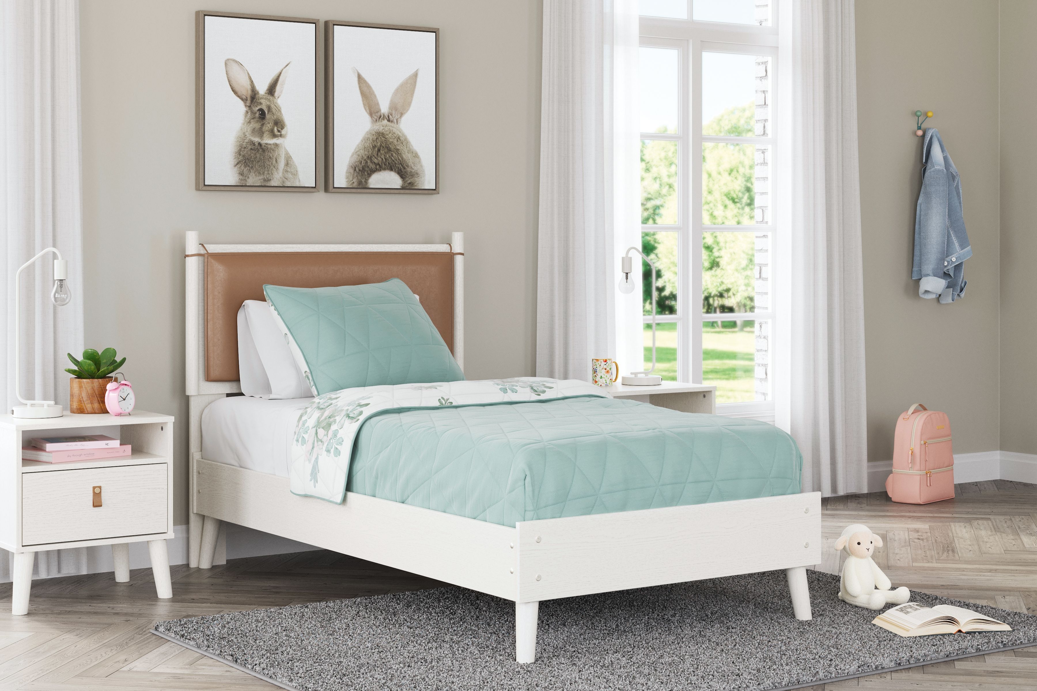 Ashley Aprilyn - White - Twin Panel Bed