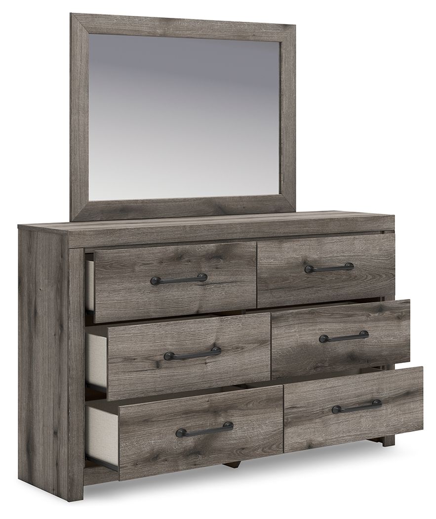 Ashley Furniture Graystorm - Dresser And Mirror - Brown Gray - Image 4