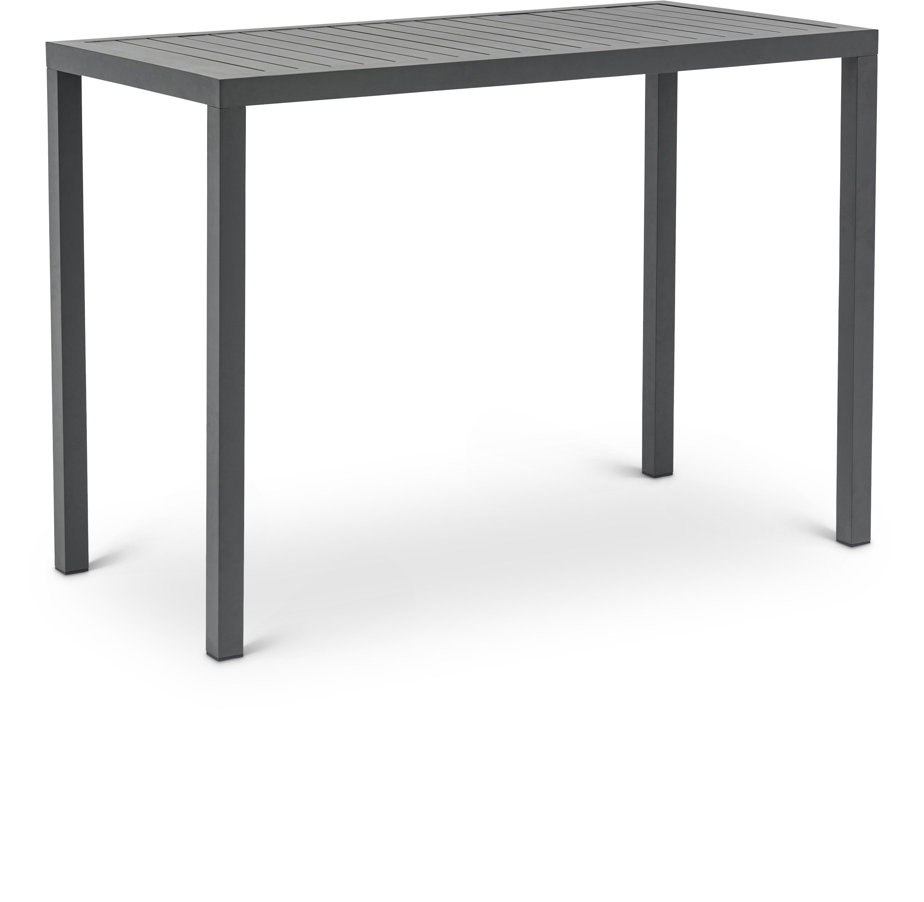 Maldives - Patio Rectangle Bar Table - Gray