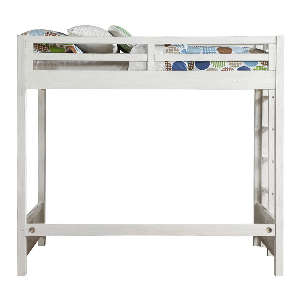 Celerina - Twin Loft Bed - Weathered White, white, view 6