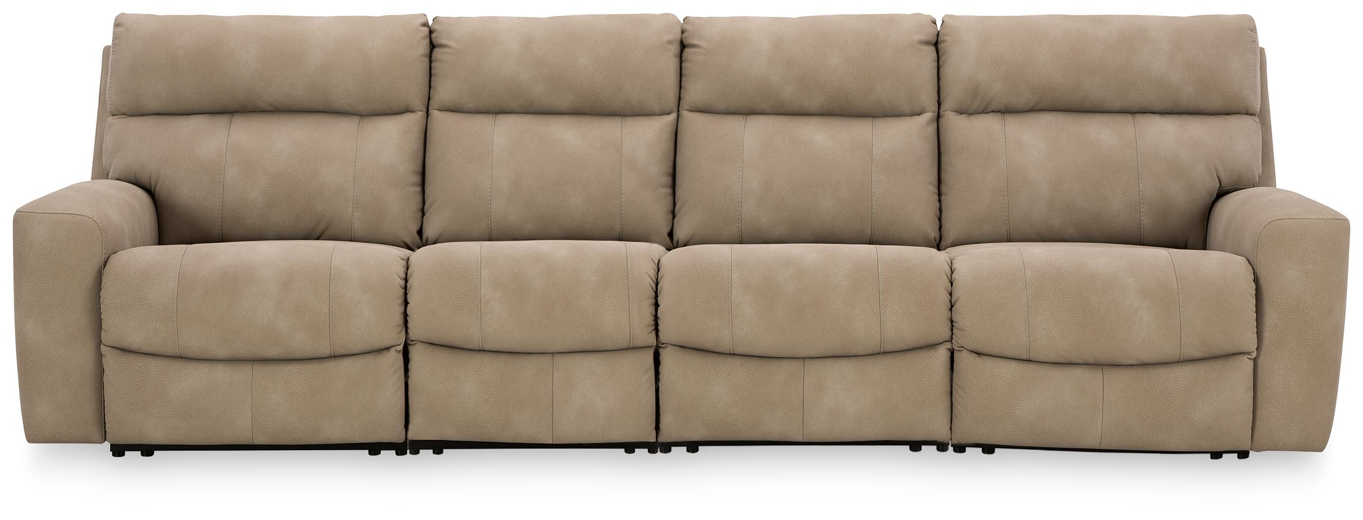 4 Pc · Power Reclining Sectional With 2 Power Armless Recliners