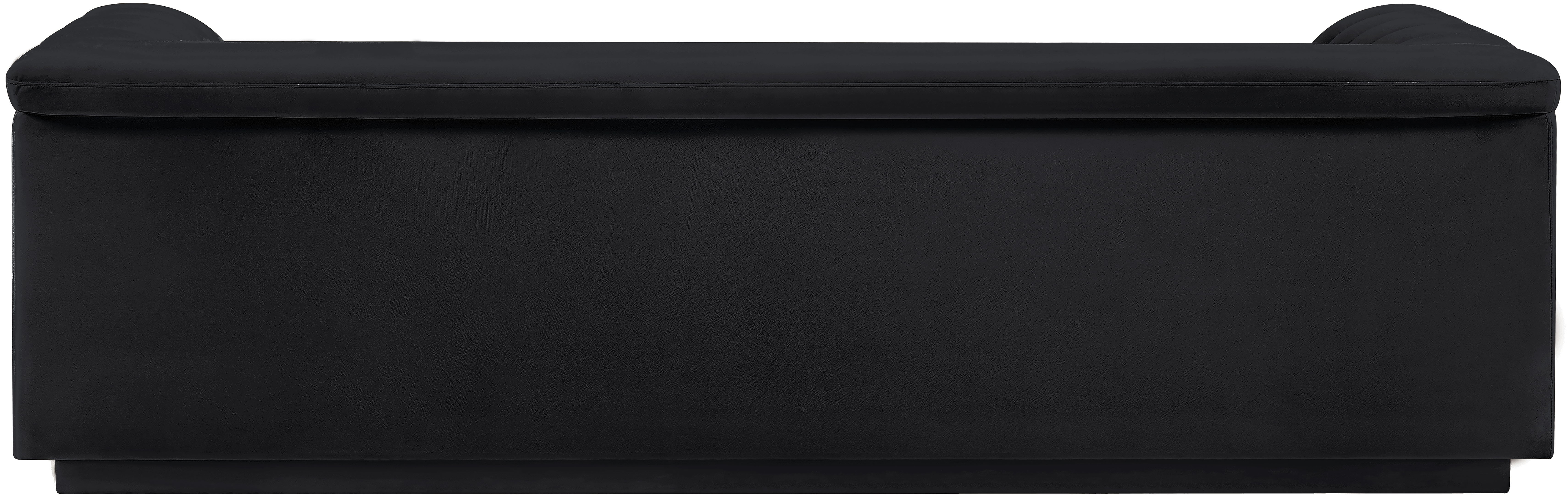 Cascade - Velvet Sofa - Black