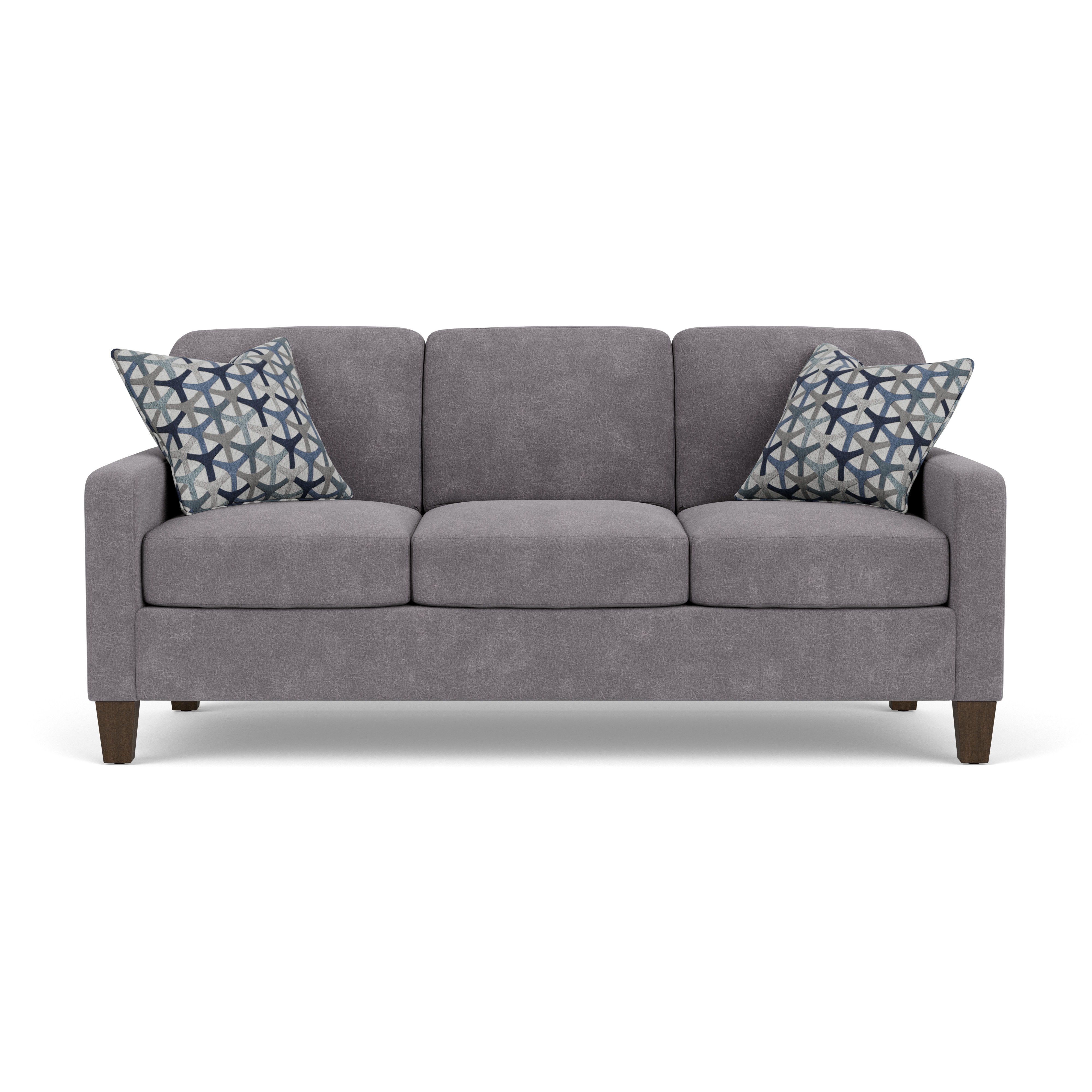 Moxy - Fabric Sofa With Straight Track Arms, gray, view 5