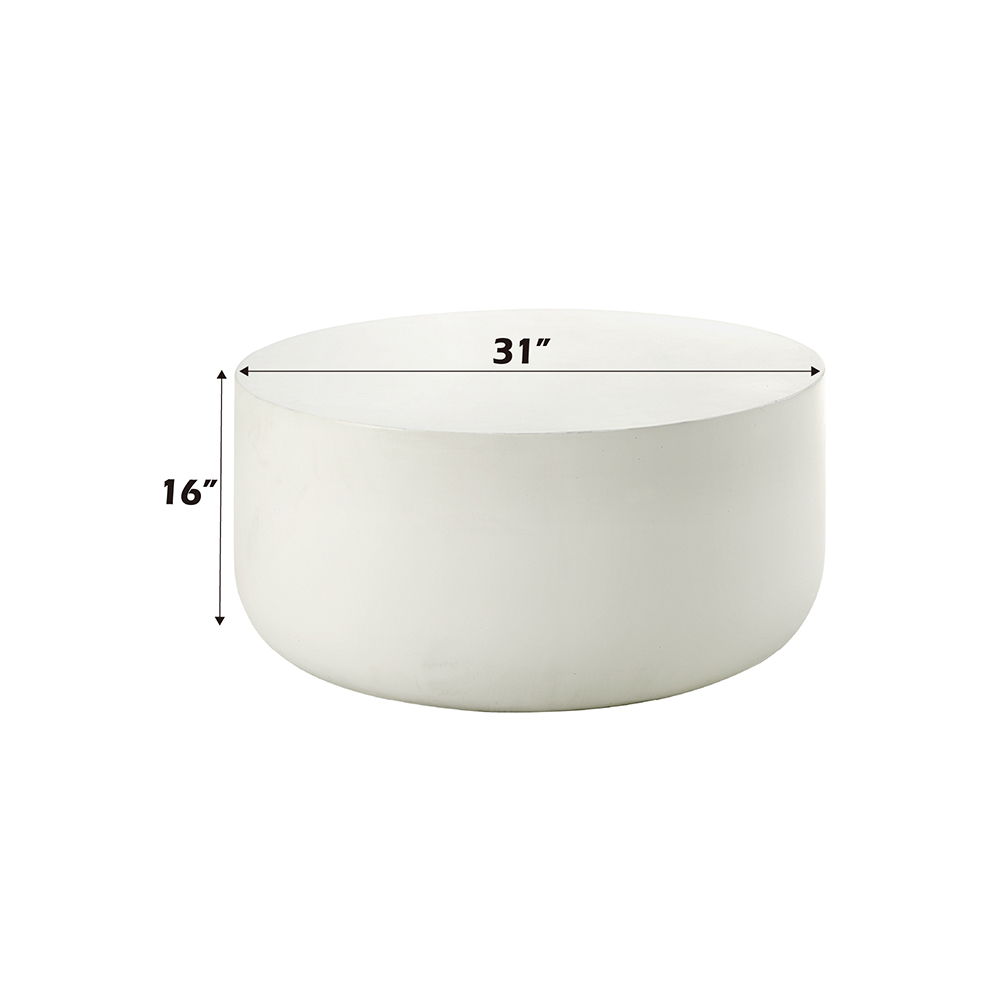 Dustan - Coffee Table - Natural White, white, view 3