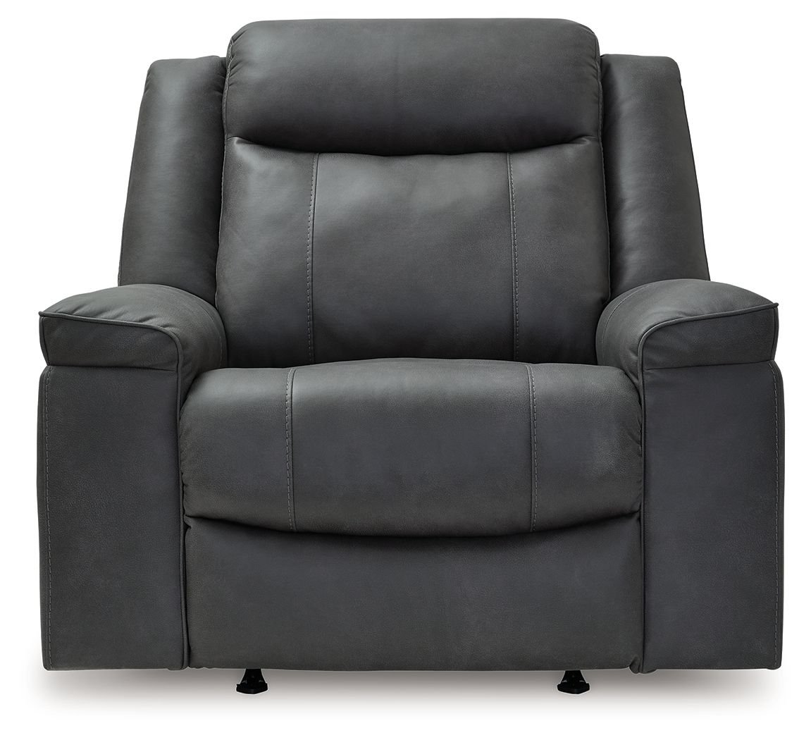 Ashley Furniture Status Check - Rocker Recliner - Shadow - Image 4