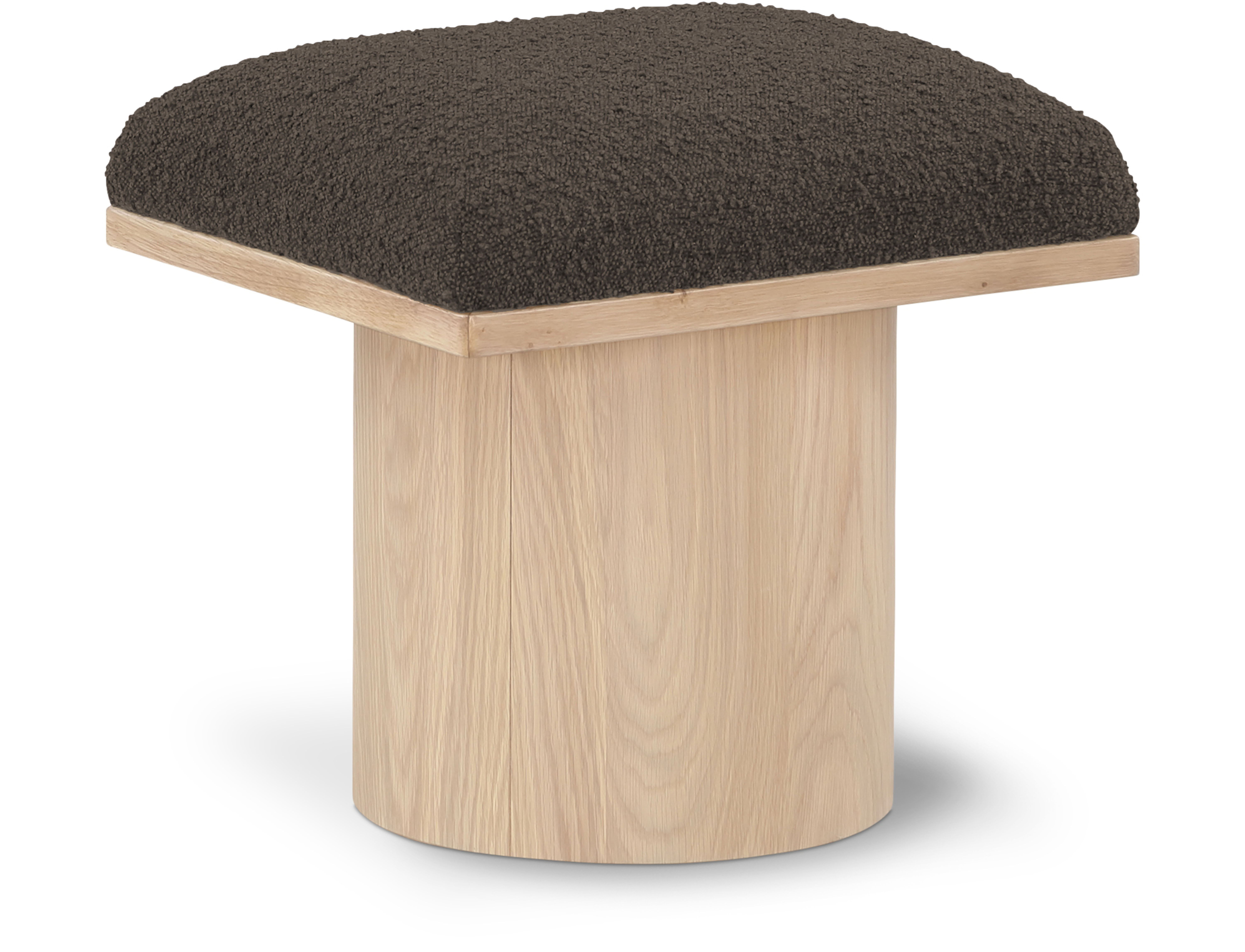Pavilion - Bench / Stool With Natural Base - Brown