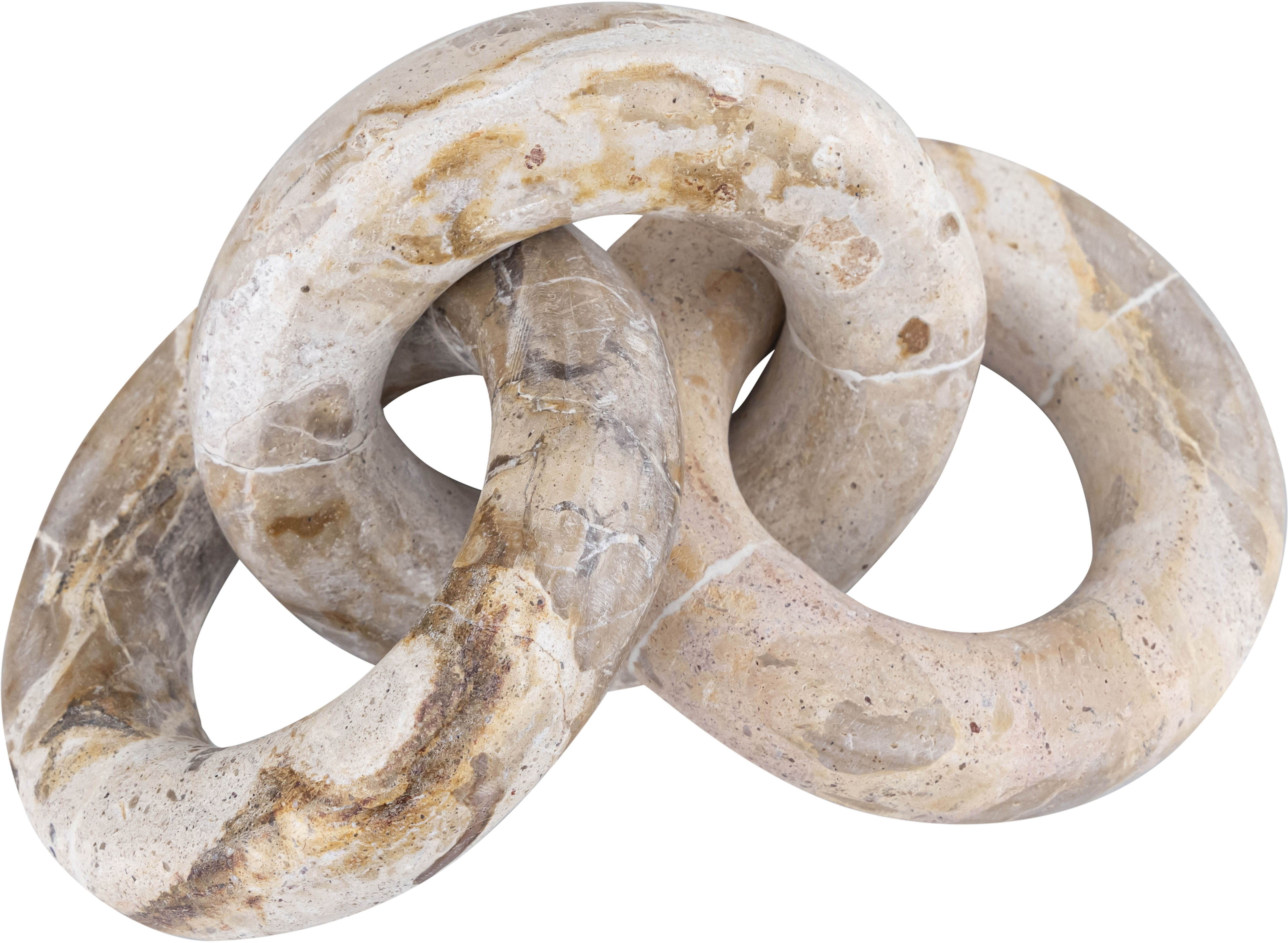Rings - Marble Decorative Chain Links - Beige