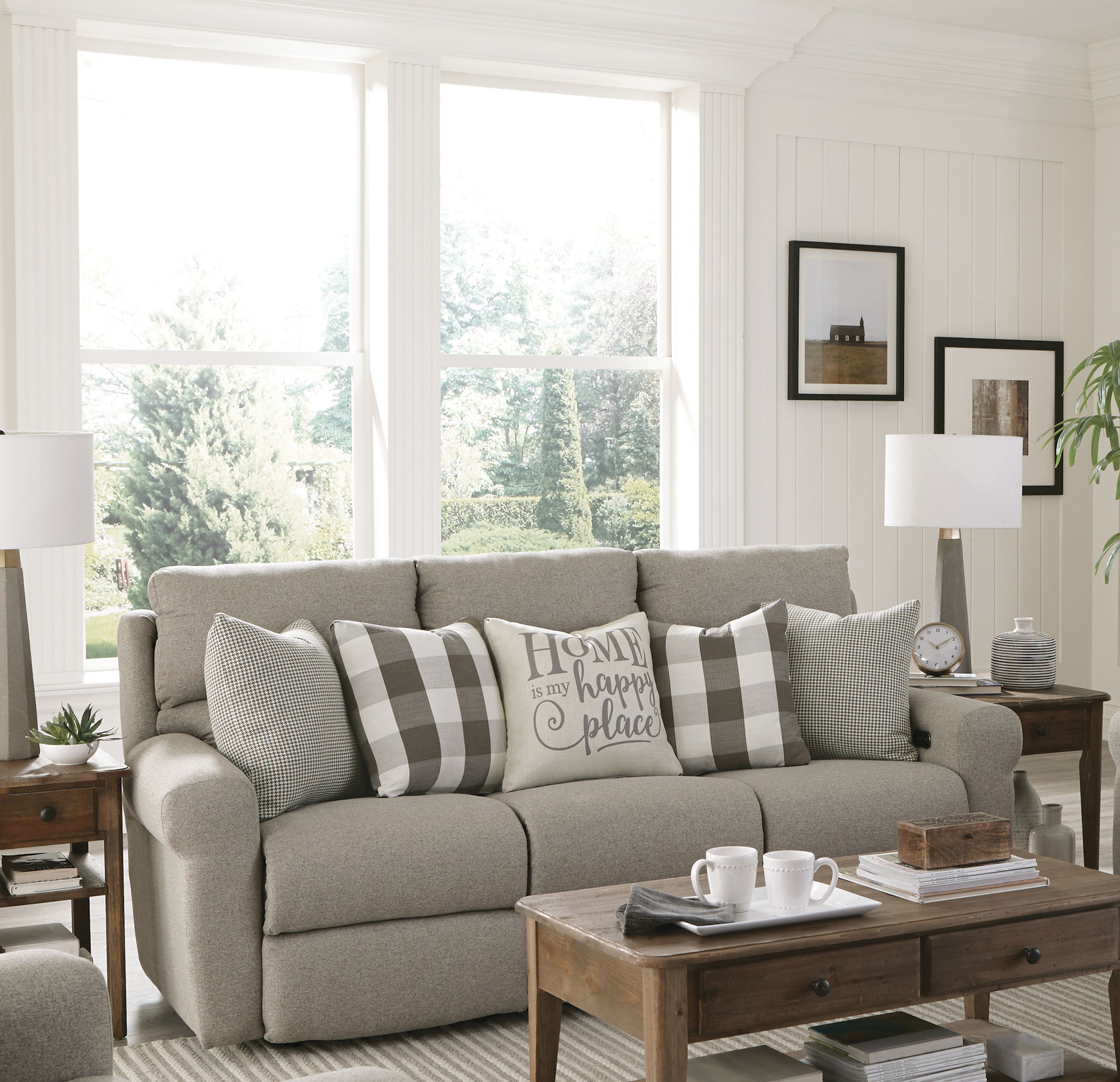 Westport - Power Lay Flat Reclining Sofa - Metal
