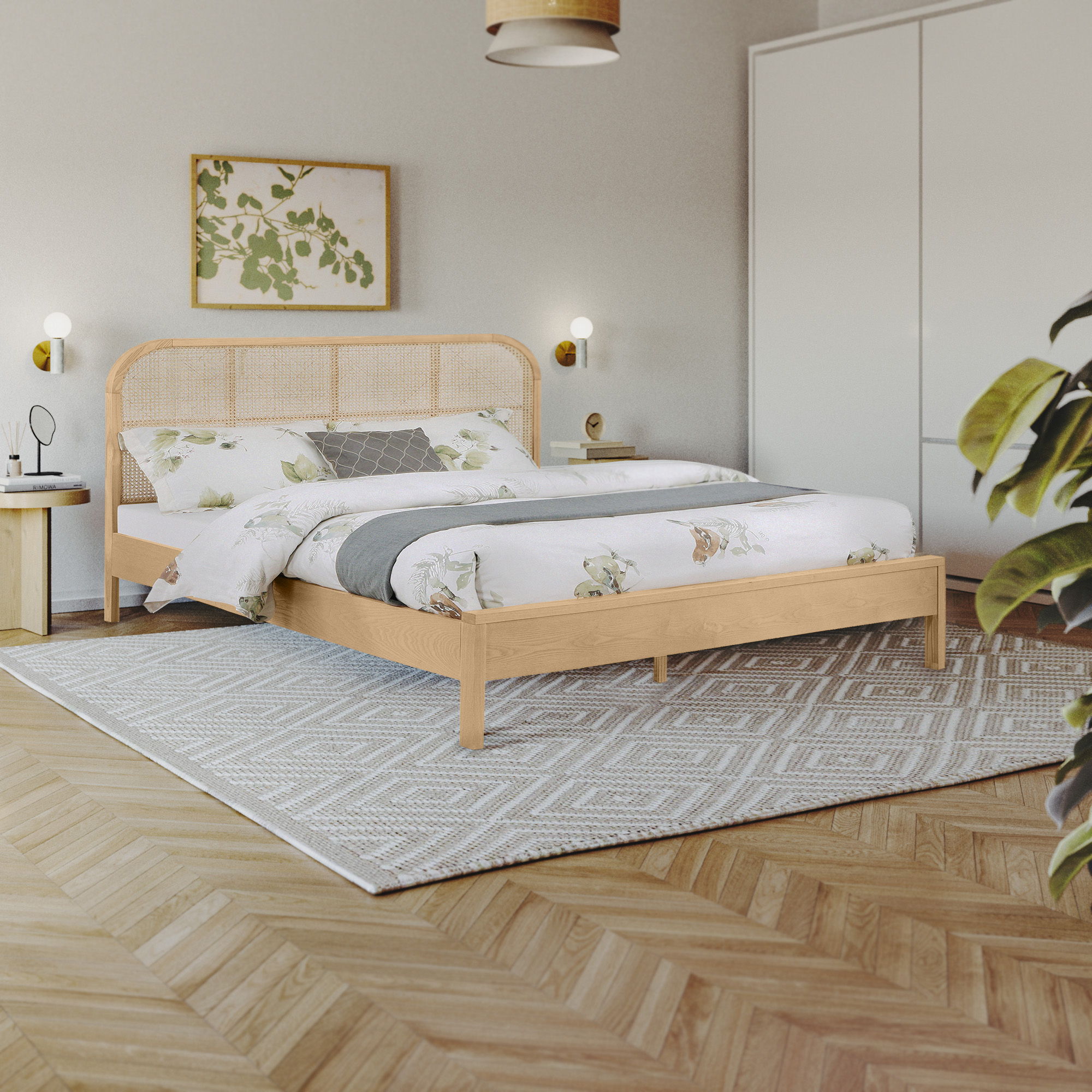 Siena - King Bed - Natural