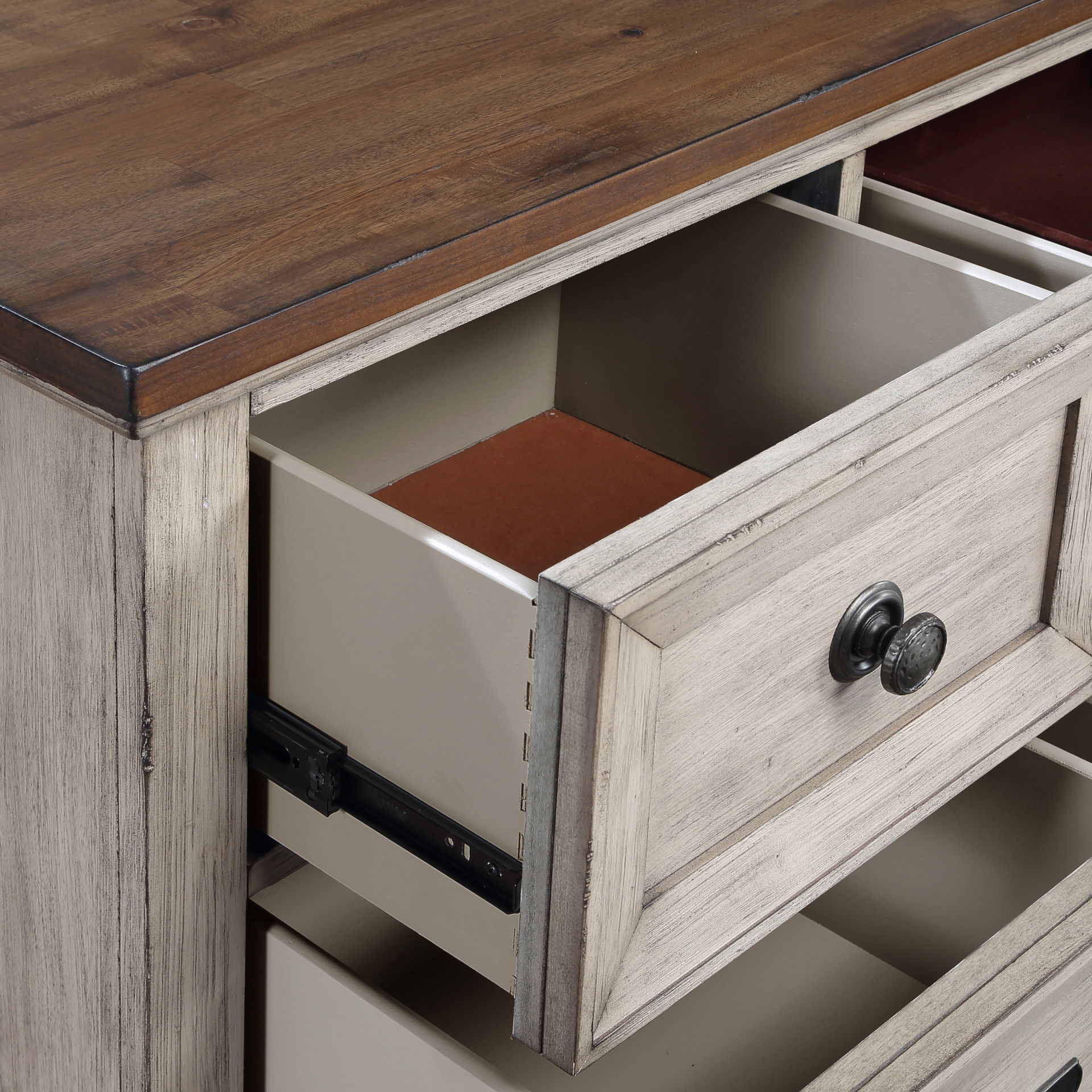 Mariana - Dresser - Vintage Creme, gray