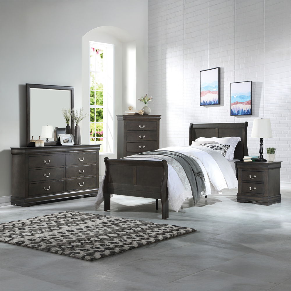 Louis Philippe - Dresser - Dark Gray, dark gray, view 7