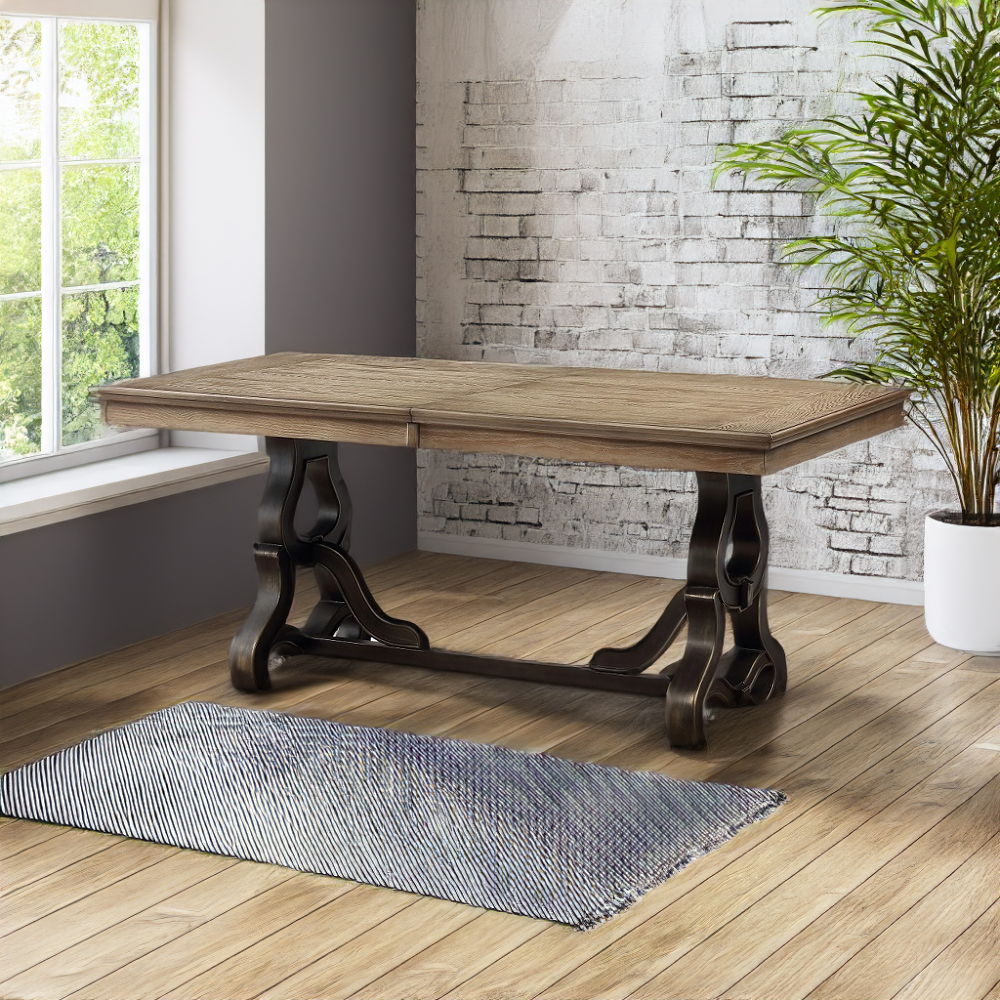 Nathaniel - Dining Table - Maple, beige, view 4