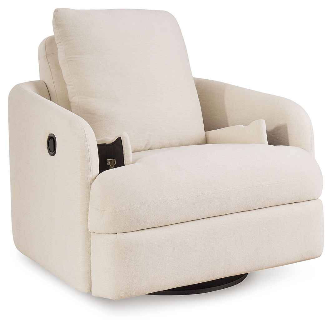 Ashley Furniture Modmax - Swivel Glider Recliner - Oyster - Image 4