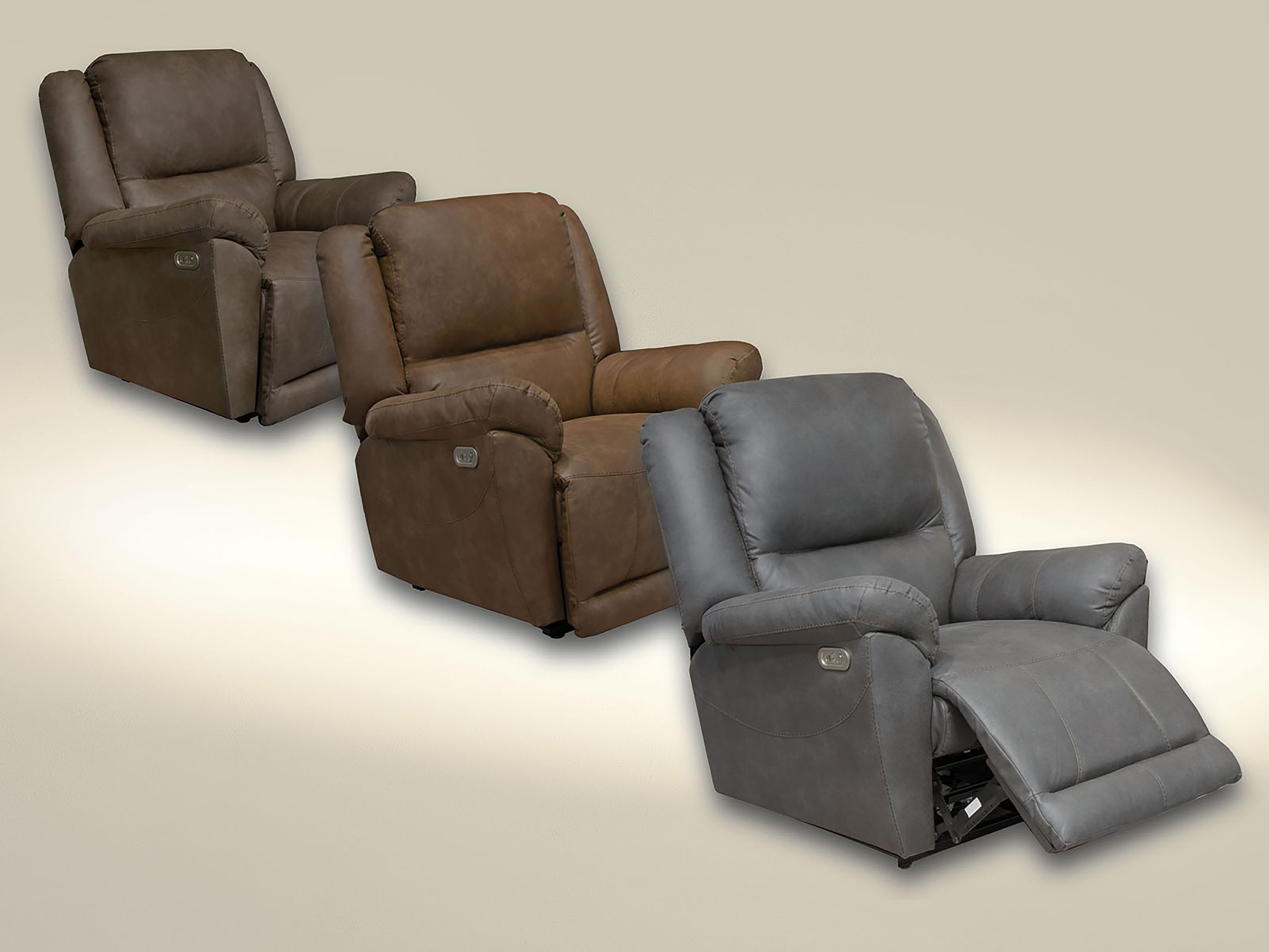 Benson - Chaise Recliner With Auto-Glide - Cigar