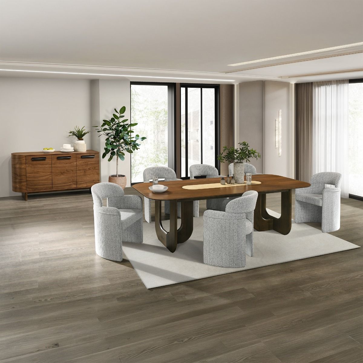 Kyree - Server - Walnut, dark brown