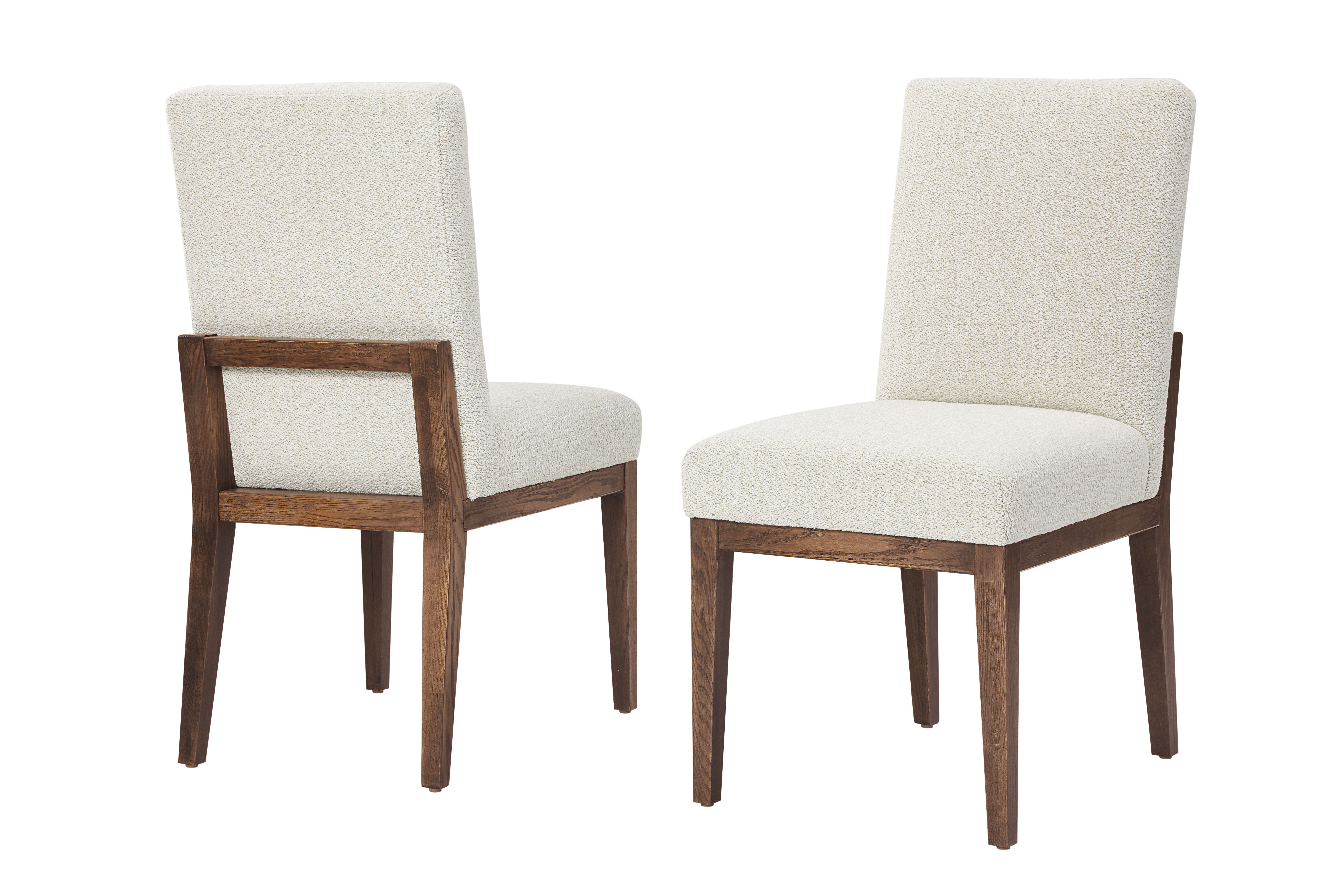Vaughan-Bassett Dovetail - Upholstered Side Chair - Oatmeal Fabric - Natural