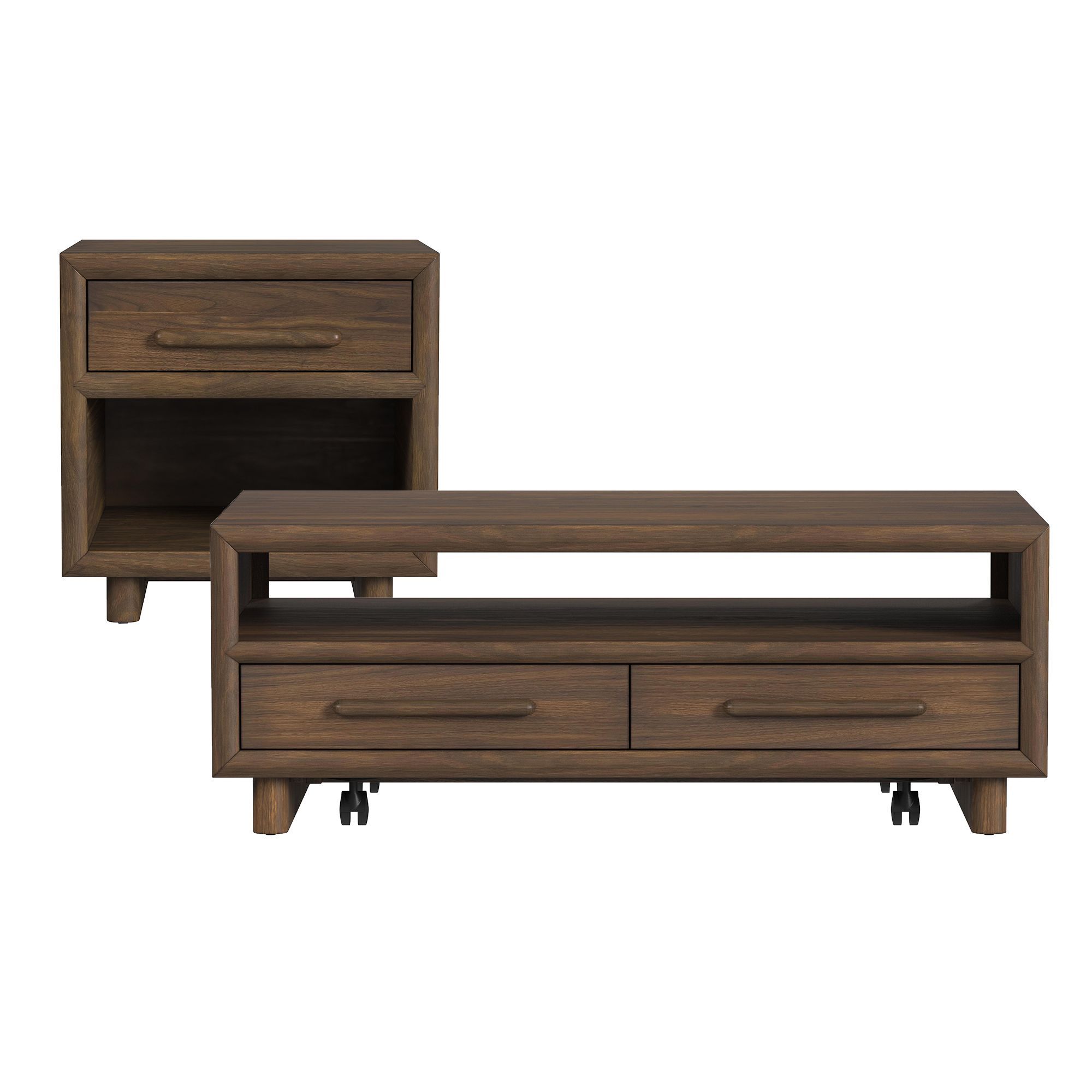 Brisbane - 2 Piece Occasional Table Set (Coffee Table & End Table) - Brown