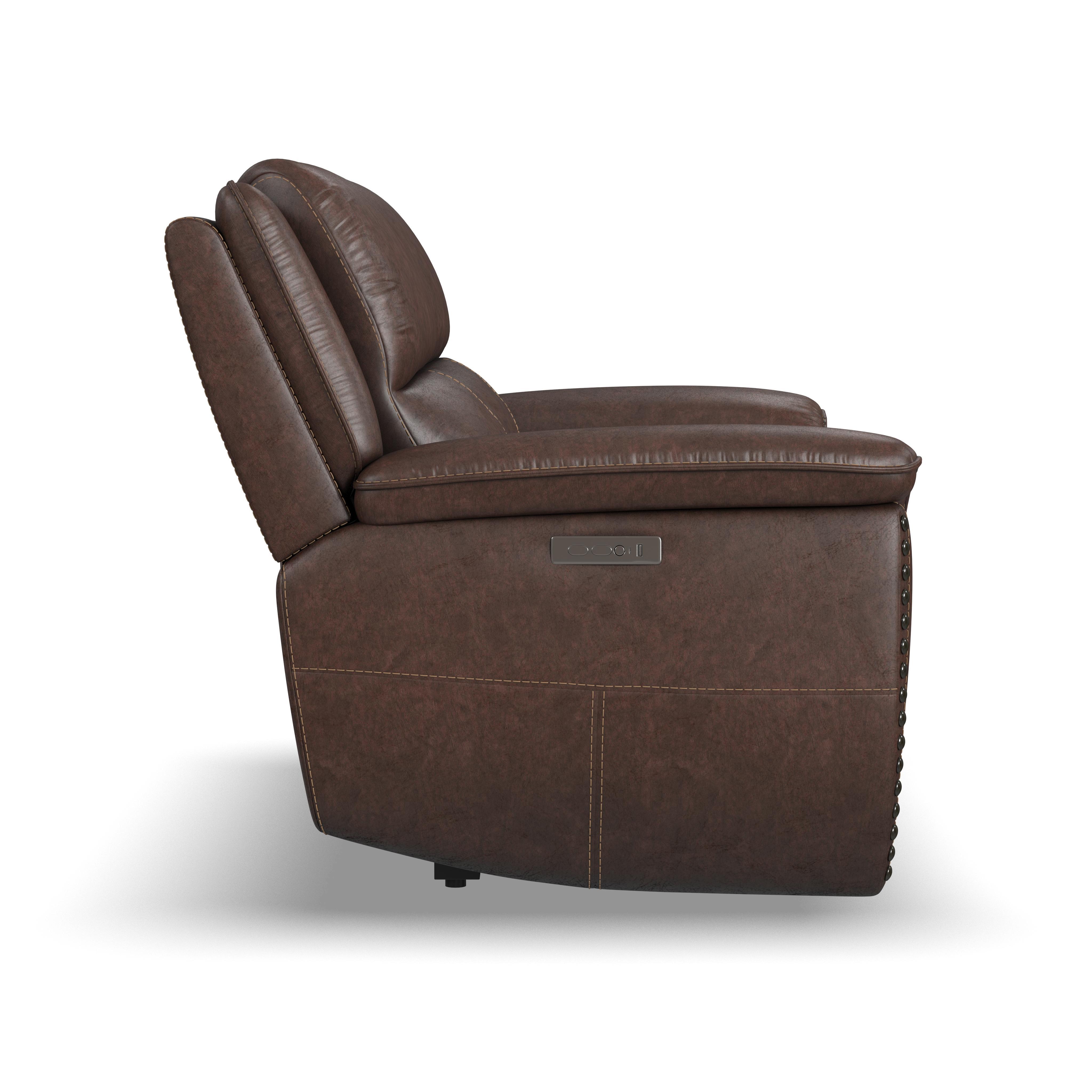 Beau - Power Reclining Loveseat With Power Headrests - Sable, dark brown, view 4