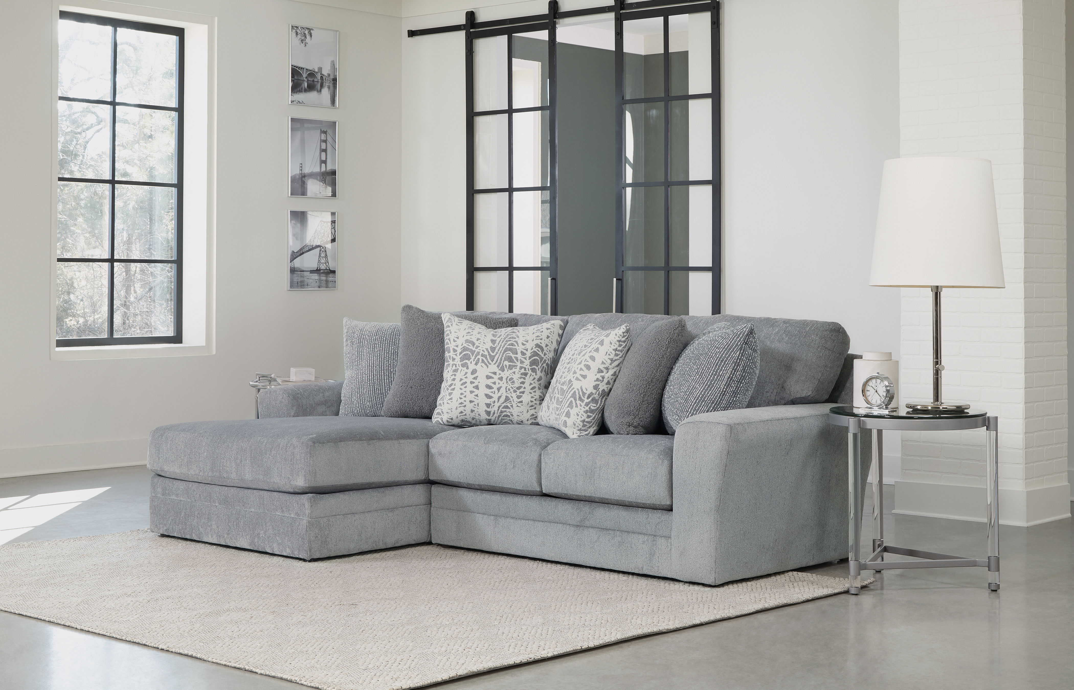 Glacier - 2 Piece Sofa Chaise (RSF Loveseat / LSF Chaise) Image