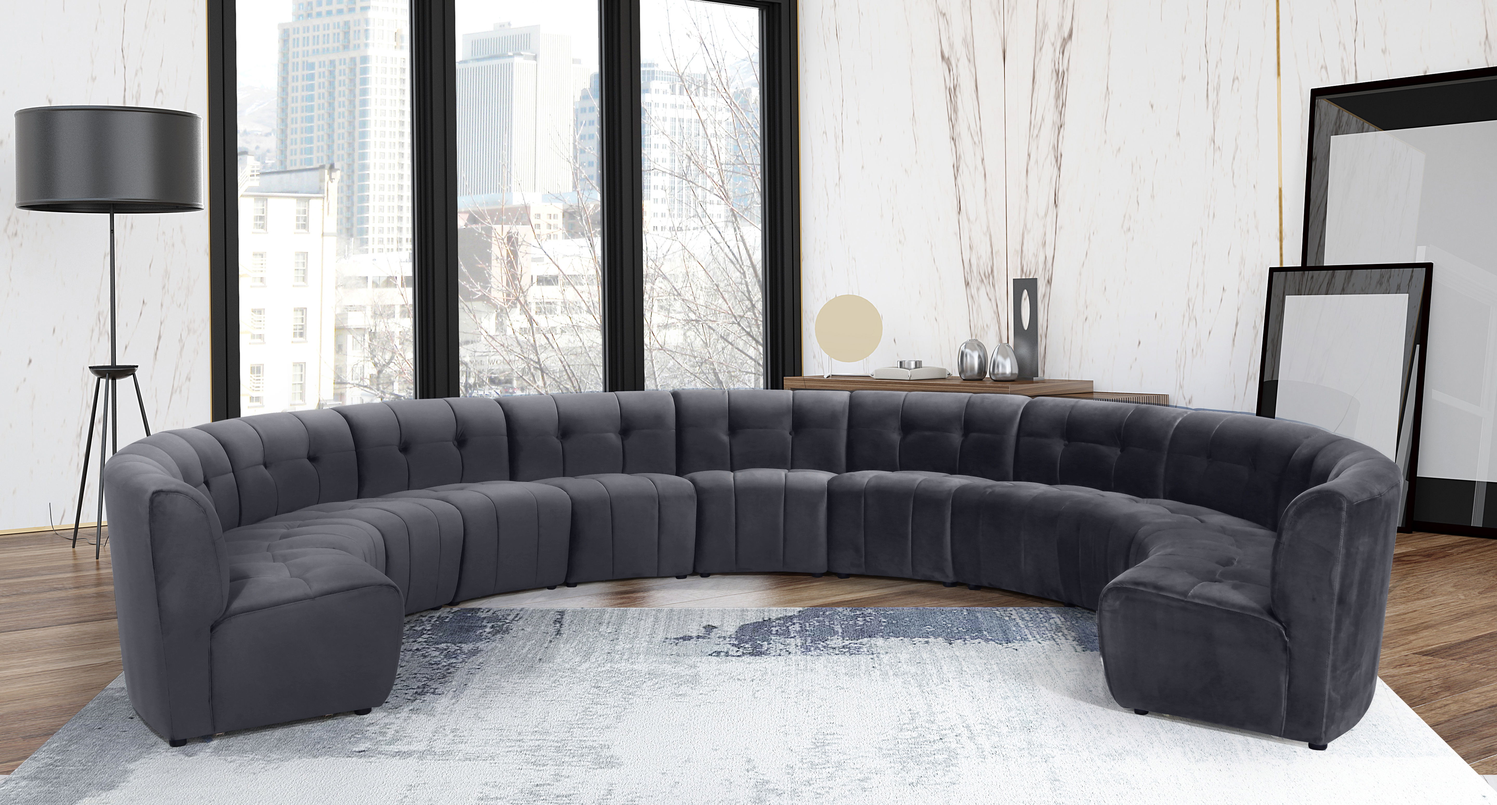 Limitless - 11 Piece Modular Sectional - Gray