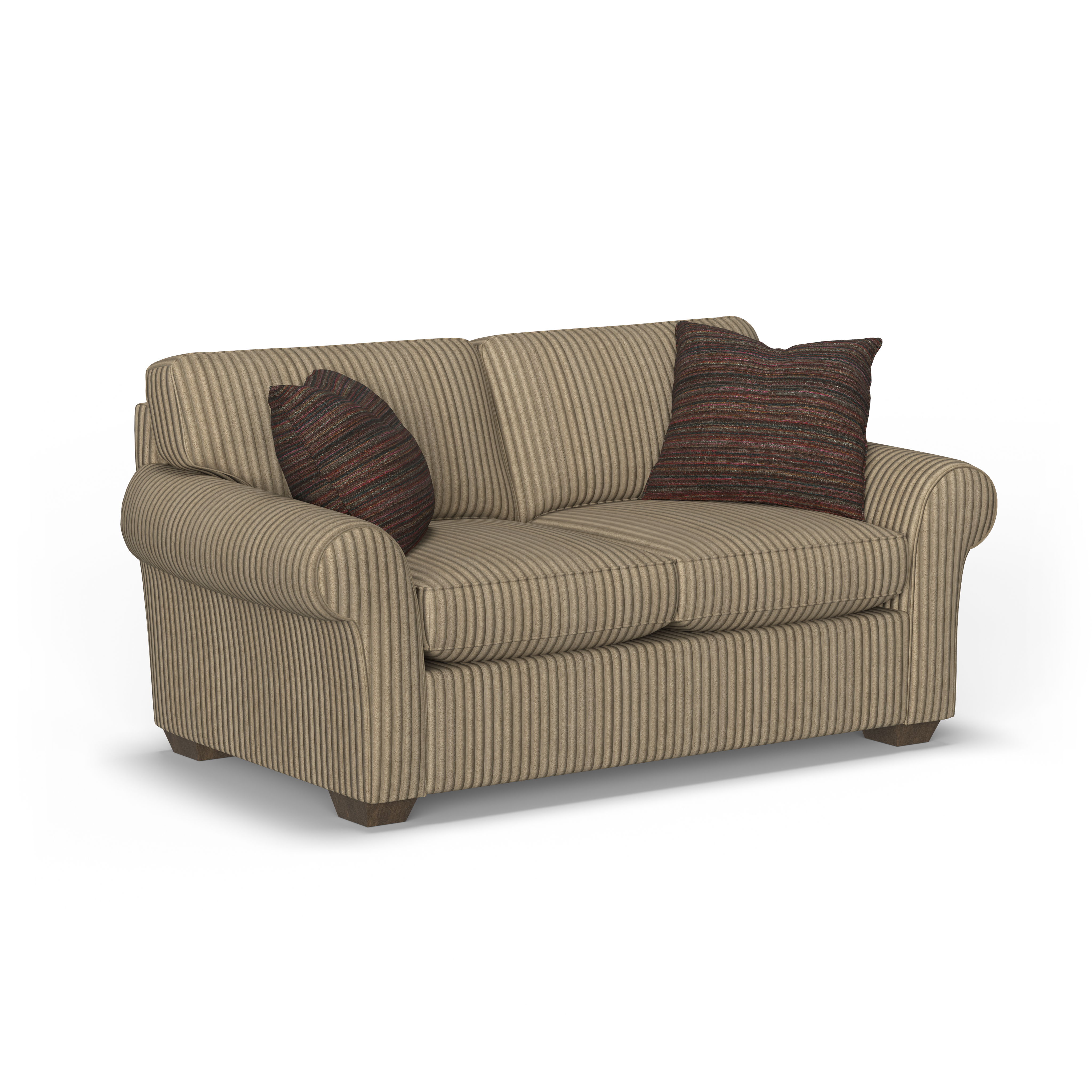 Vail - Fabric Loveseat, light brown, view 2