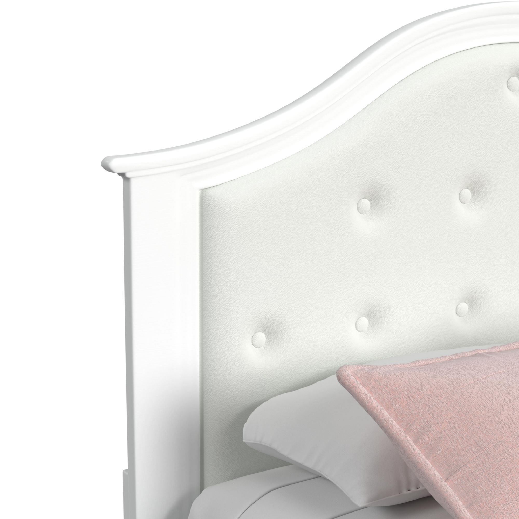 Jesse - Full Panel Bed - White