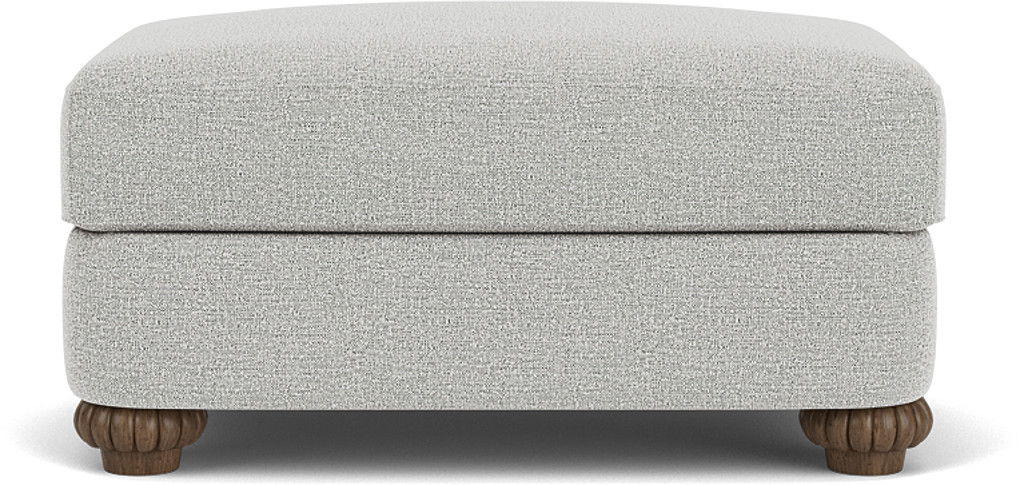 Patterson - Fabric Ottoman, light gray, view 4