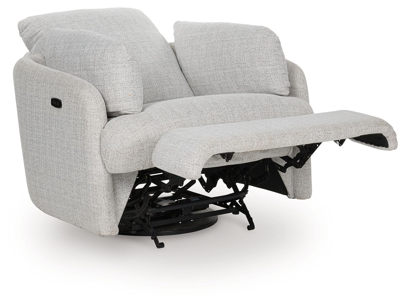 Ashley Furniture Alainmont Next-Gen Nuvella - Swivel Power Recliner - Stone - Image 3
