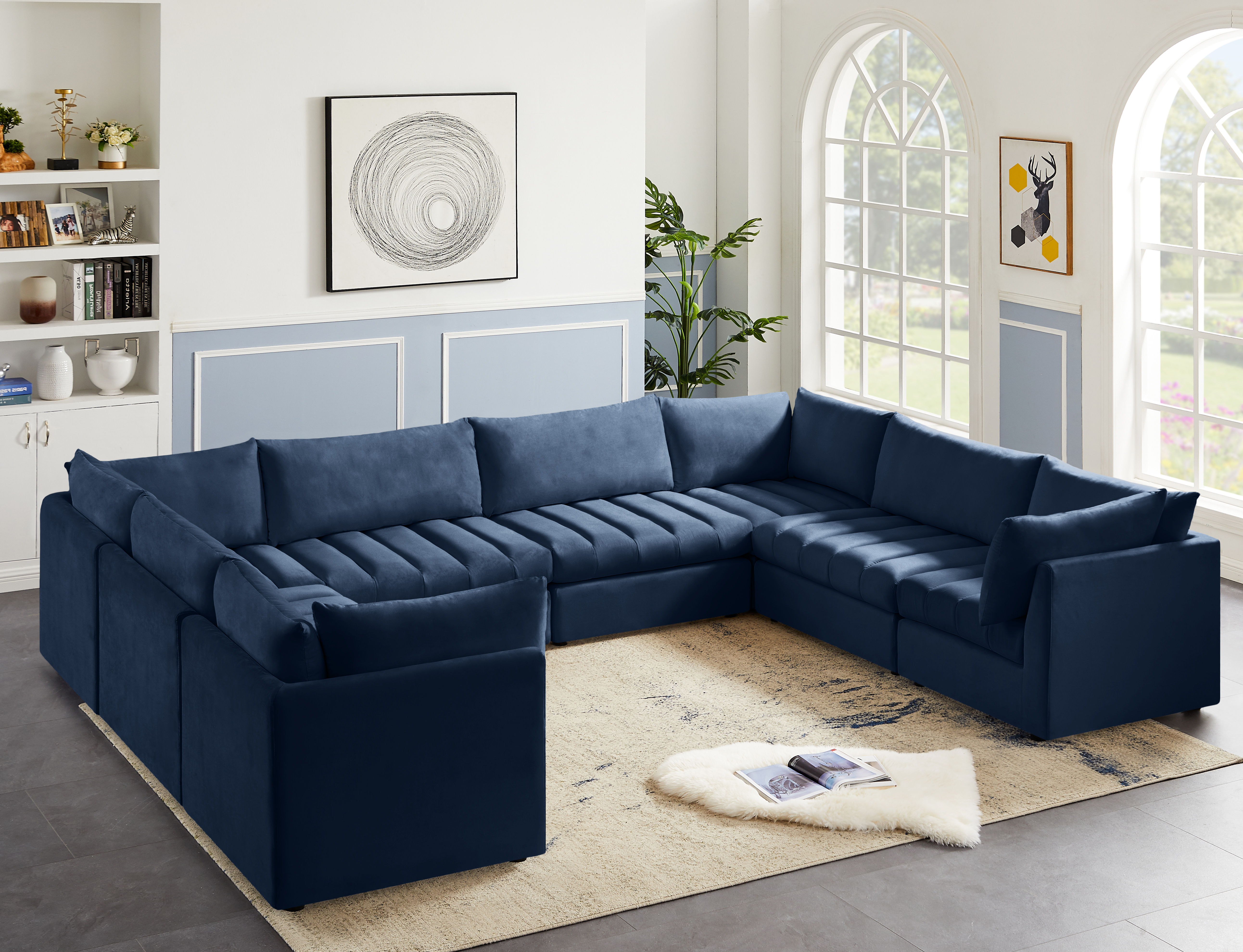 Jacob - Modular Sectional 8 Piece - Navy