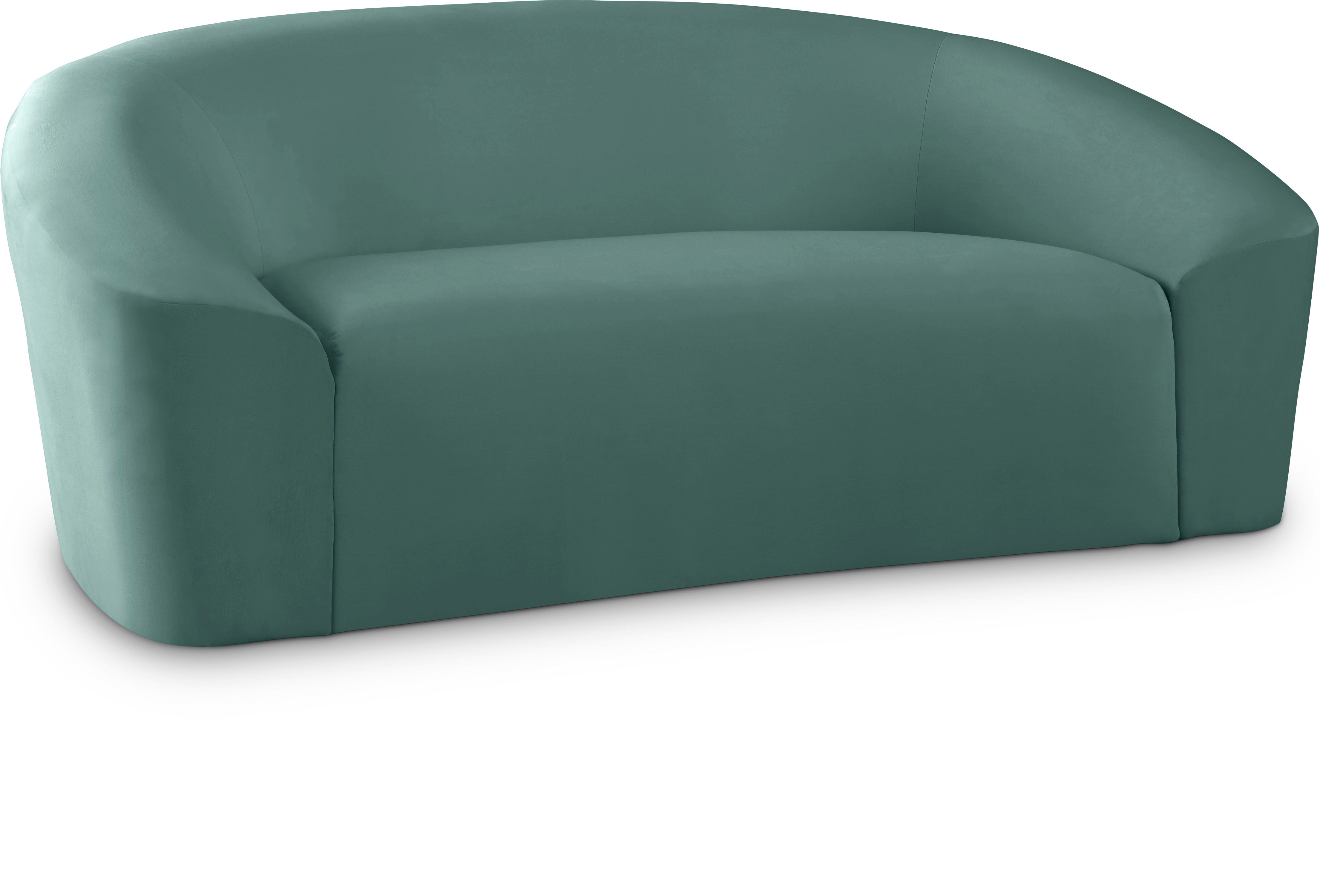 Riley - Velvet Loveseat - Mint