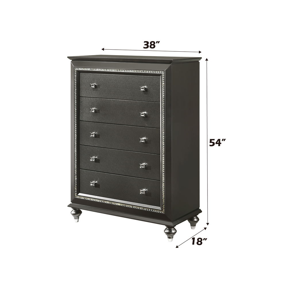 Kaitlyn - Chest - Metallic Gray, dark gray, view 5