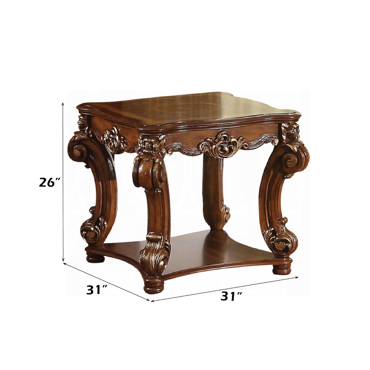 Vendome - End Table - Cherry, dark brown, view 2