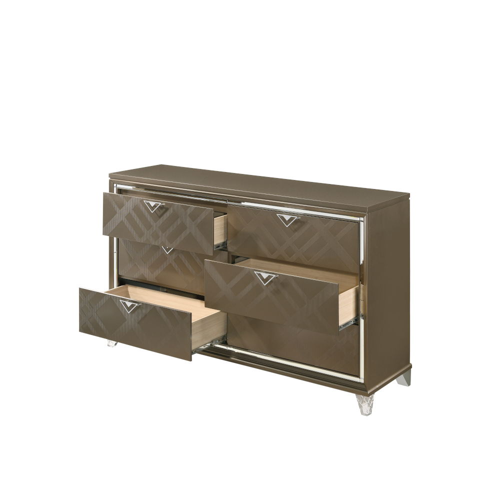 Skylar - Dresser - Dark Champagne, dark brown, view 3