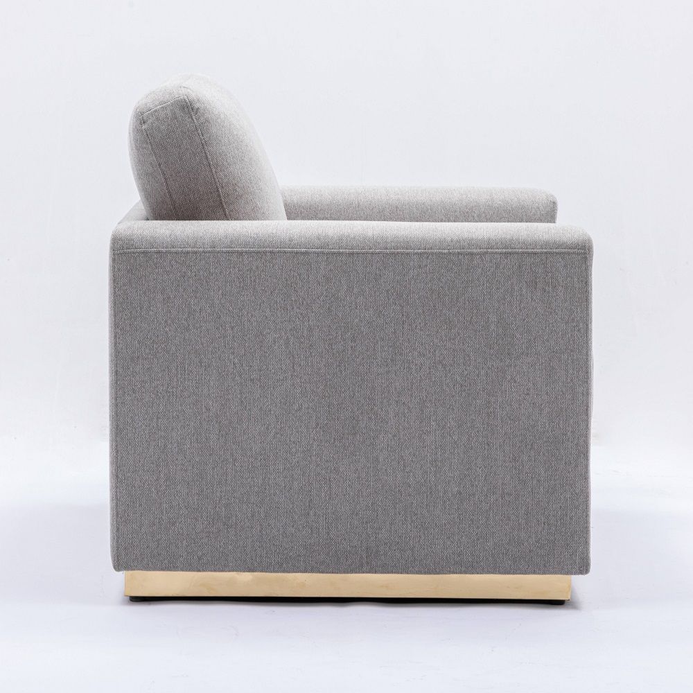 Valin - Chair - Gray Linen, light gray, view 2