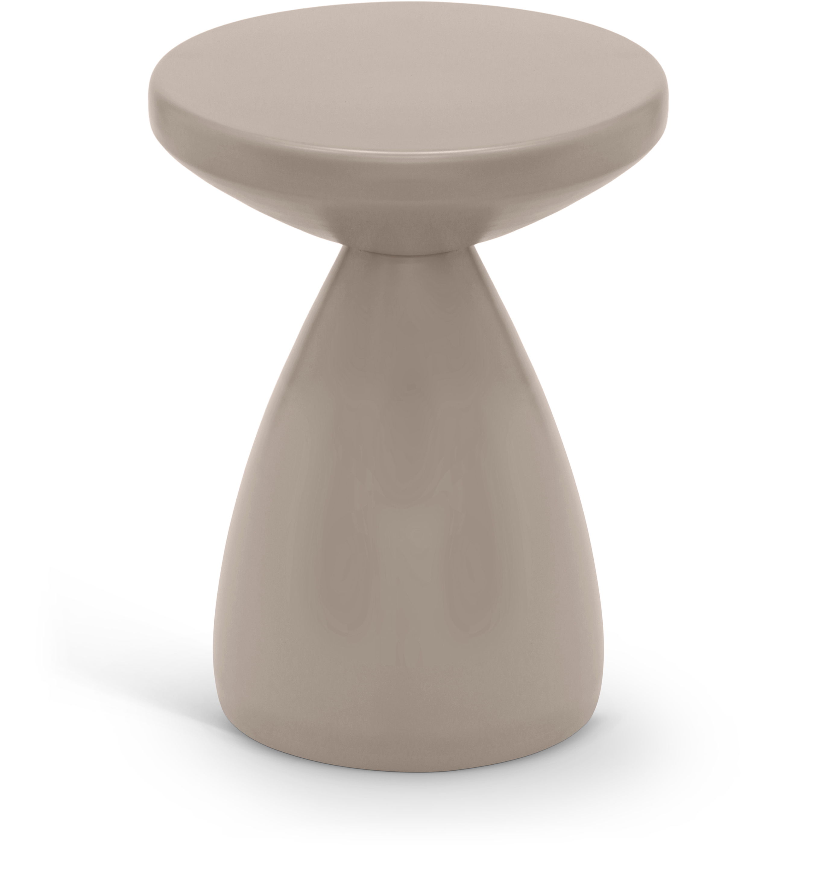 Anika - Iron End Table - Taupe