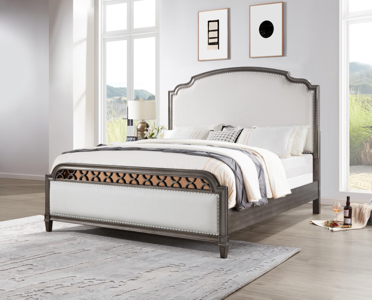 B086 - Queen Bed - Gray