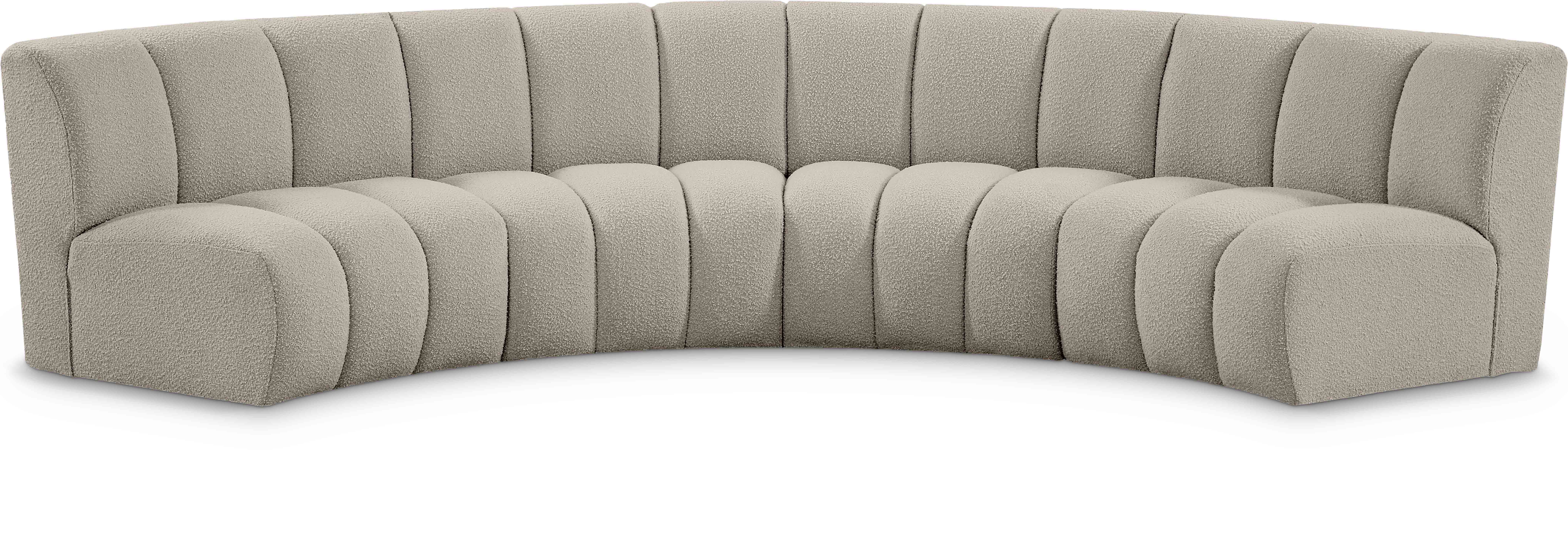 Infinity - 4 Piece Modular Sectional - Light Brown